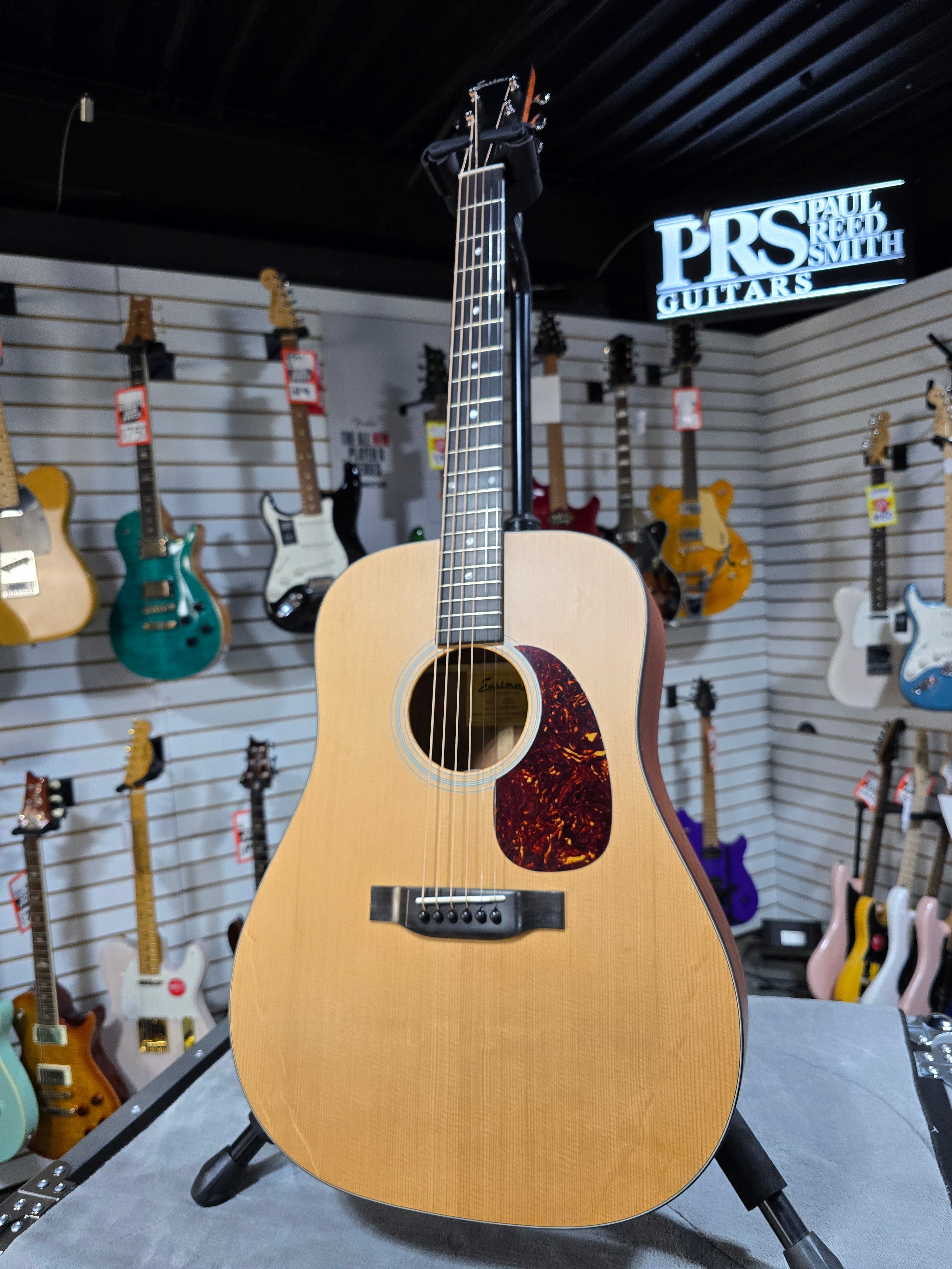 Eastman Guitars E1D Dreadnought Acoustic Guitar - Natural w/Gig Bag & PLEK*D #349