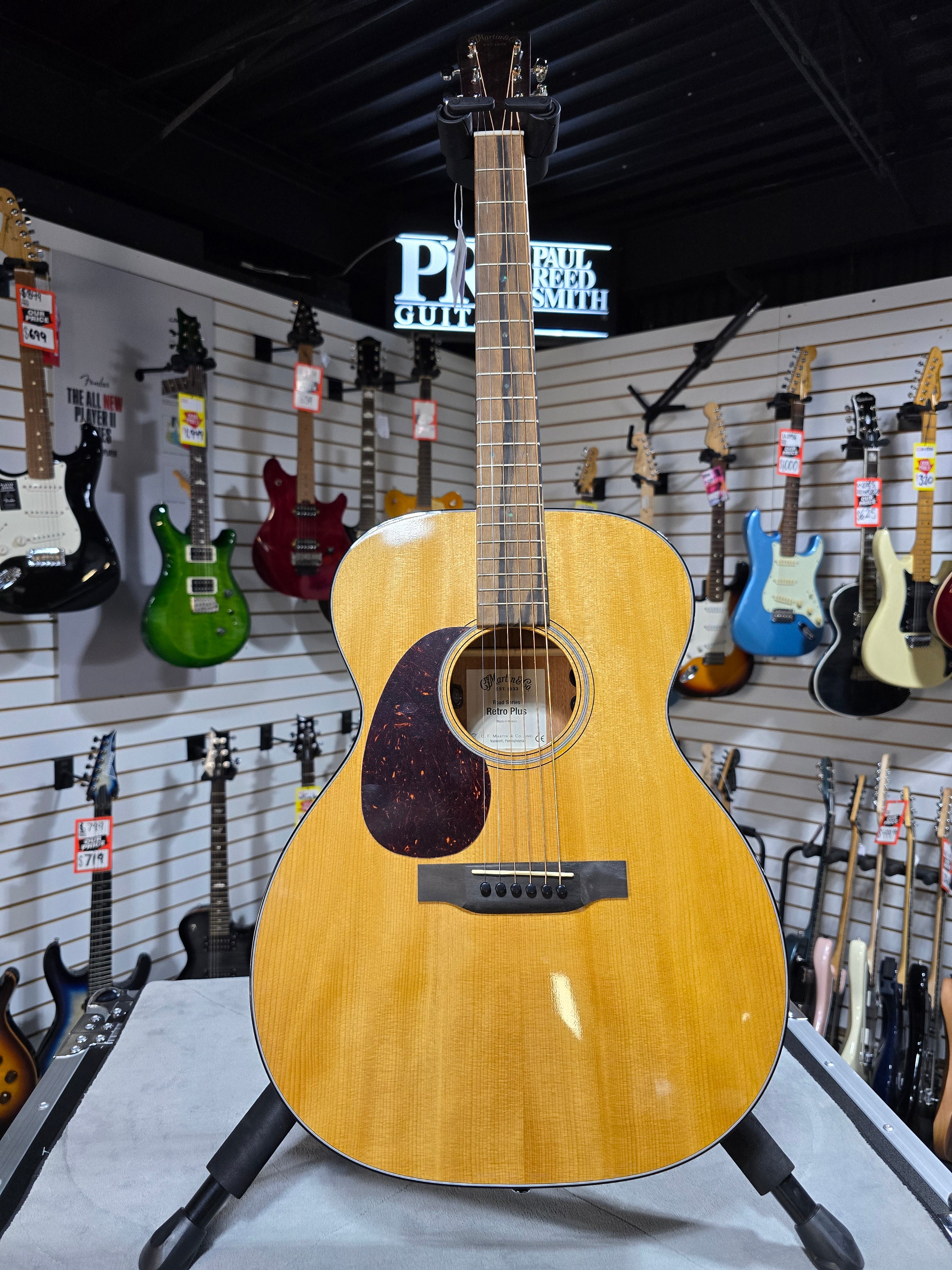 Martin 000E Retro Plus Mahogany Left Handed Road Series Acoustic-electric Guitar - Natural Aging Toner w/ OHSC & PLEK*D #649