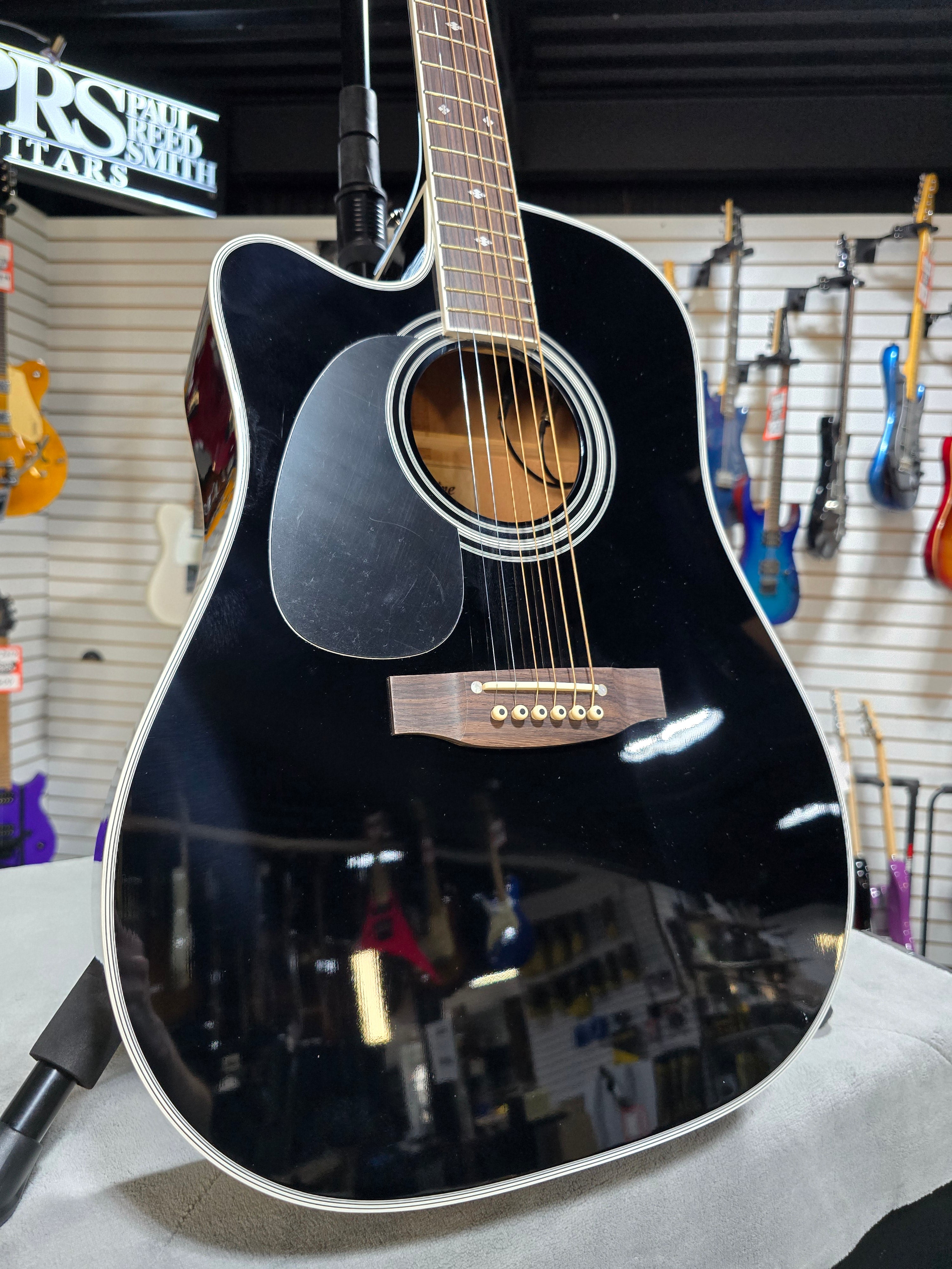 Legacy JEF341SCL Acoustic-electric Guitar - Black #507 GET PLEK'D!