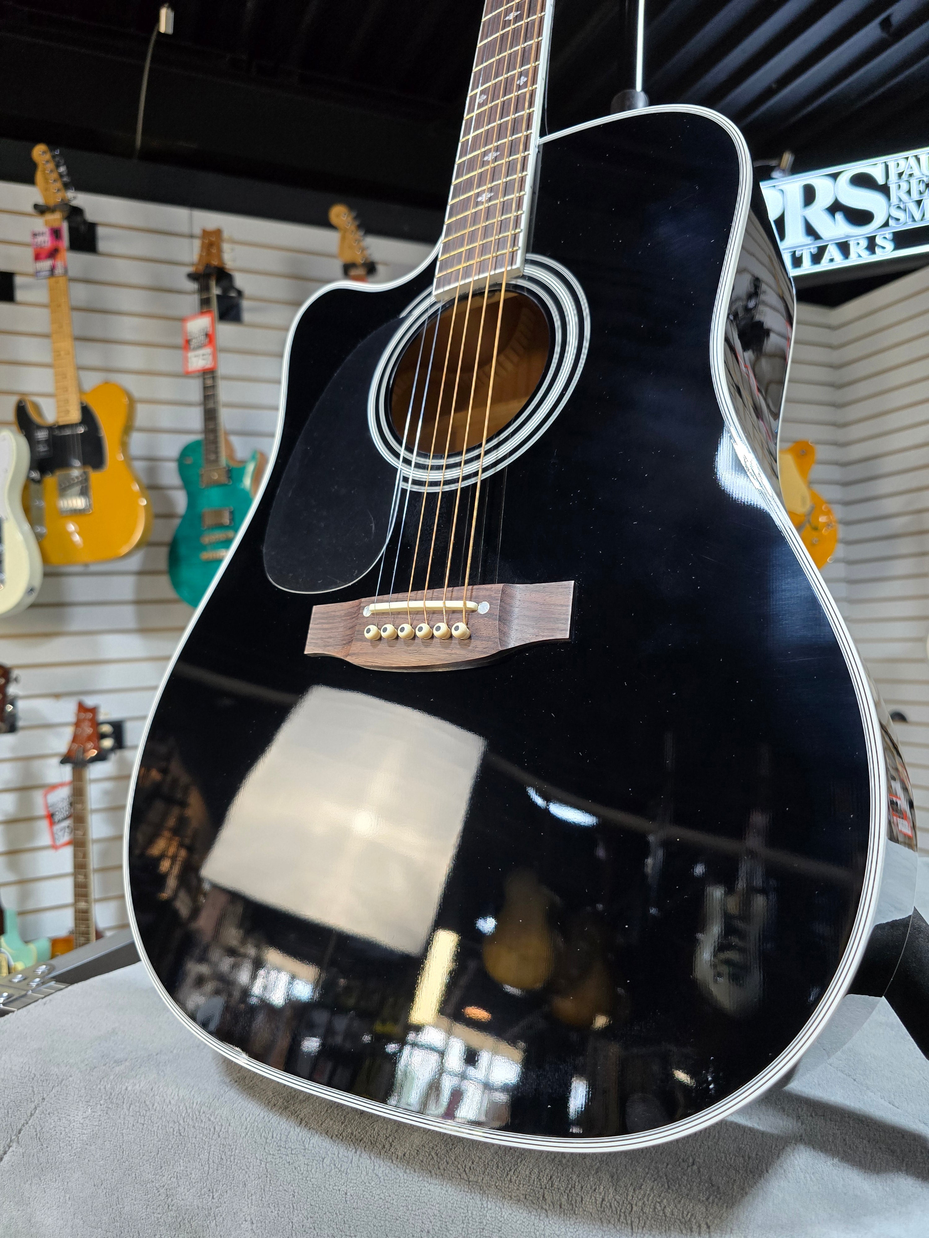Legacy JEF341SCL Acoustic-electric Guitar - Black #507 GET PLEK'D!