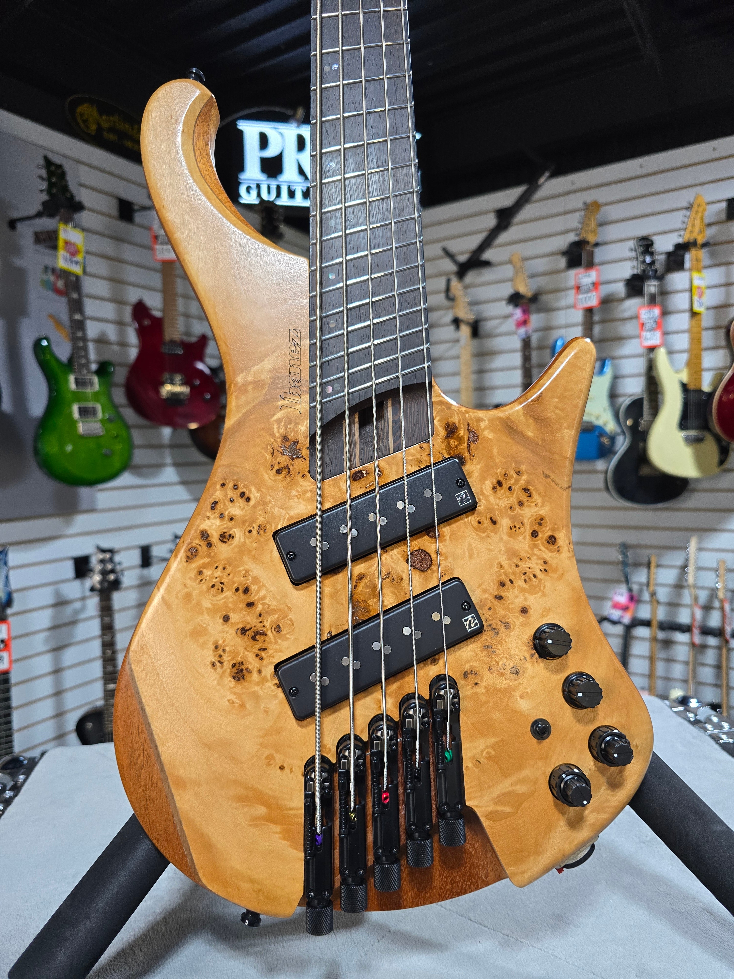 EHB Ergonomic Headless 5-string Multi-scale Bass Guitar - Florid Natural Low Gloss #177