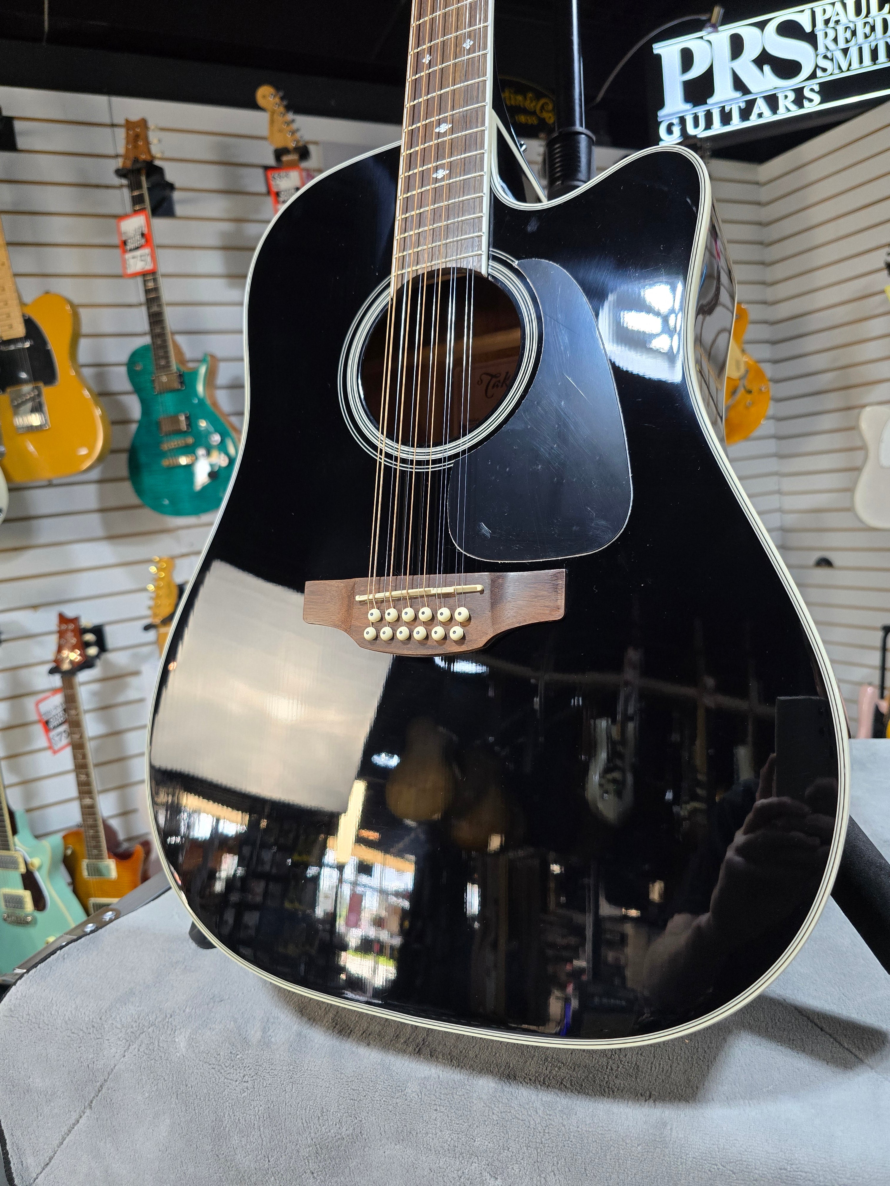 GD-38CE 12-string Acoustic-electric Guitar - Black #301 GET PLEK'D!