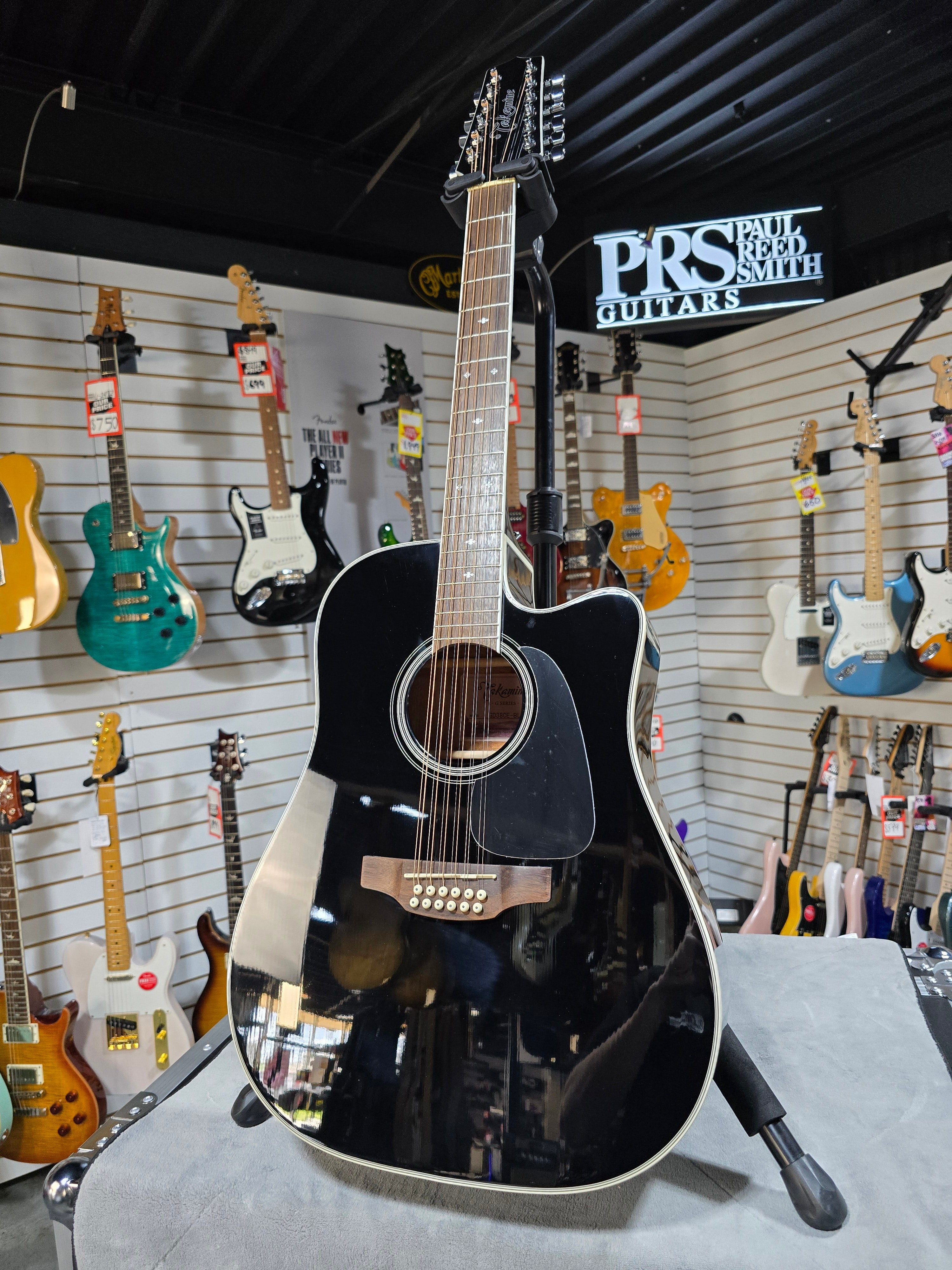 GD-38CE 12-string Acoustic-electric Guitar - Black #301 GET PLEK'D!