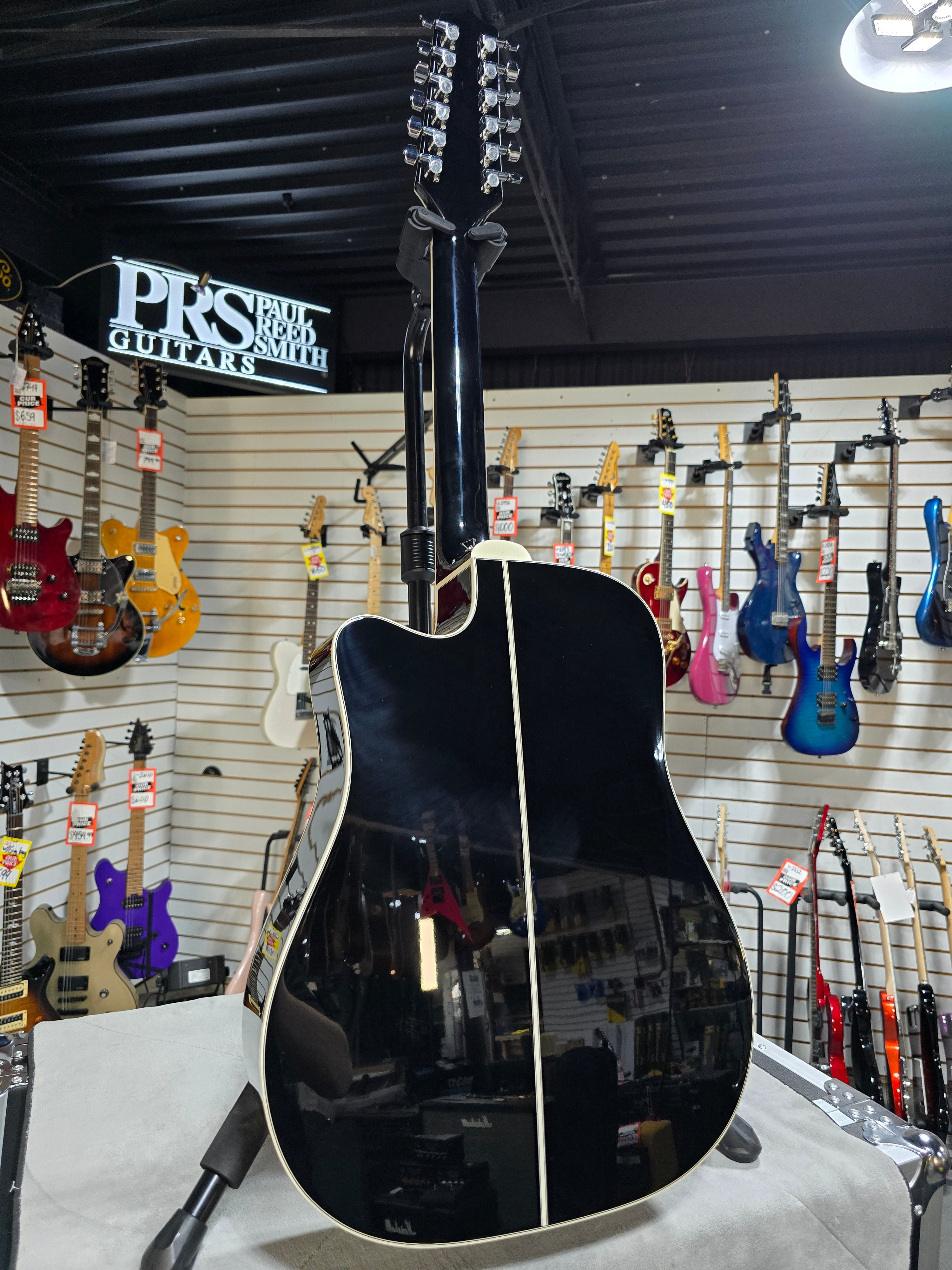GD-38CE 12-string Acoustic-electric Guitar - Black #301 GET PLEK'D!