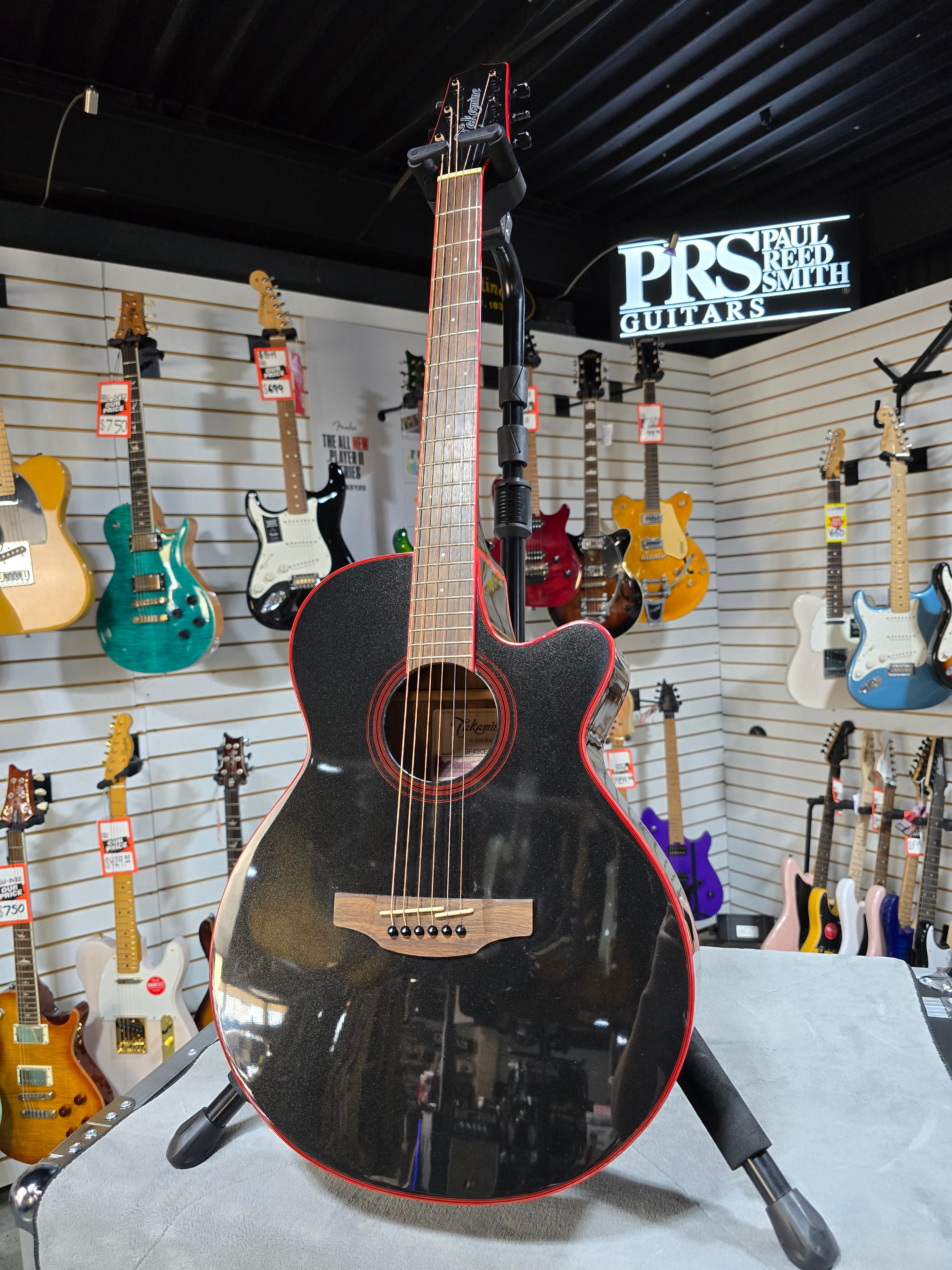 GF49CE FXC Acoustic-electric guitar - Cosmic Black #658 GET PLEK'D!