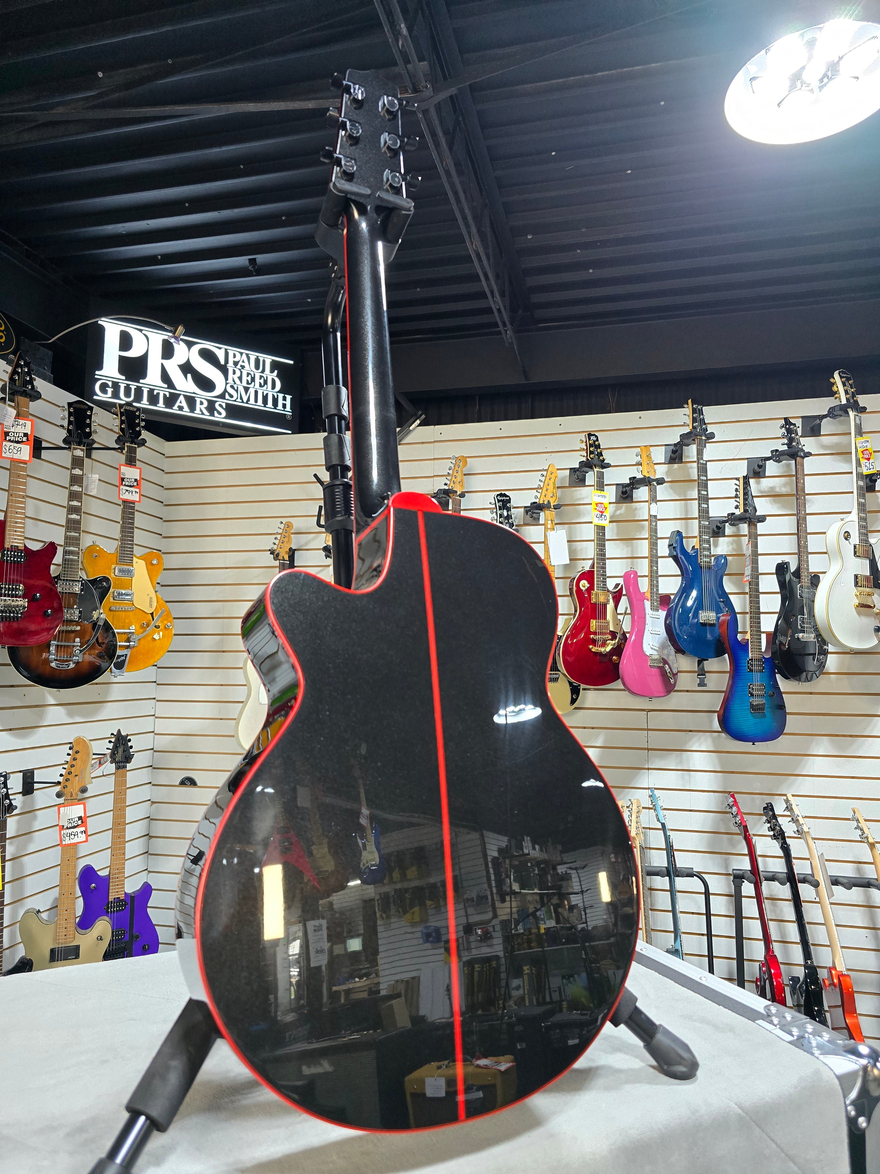 GF49CE FXC Acoustic-electric guitar - Cosmic Black #658 GET PLEK'D!