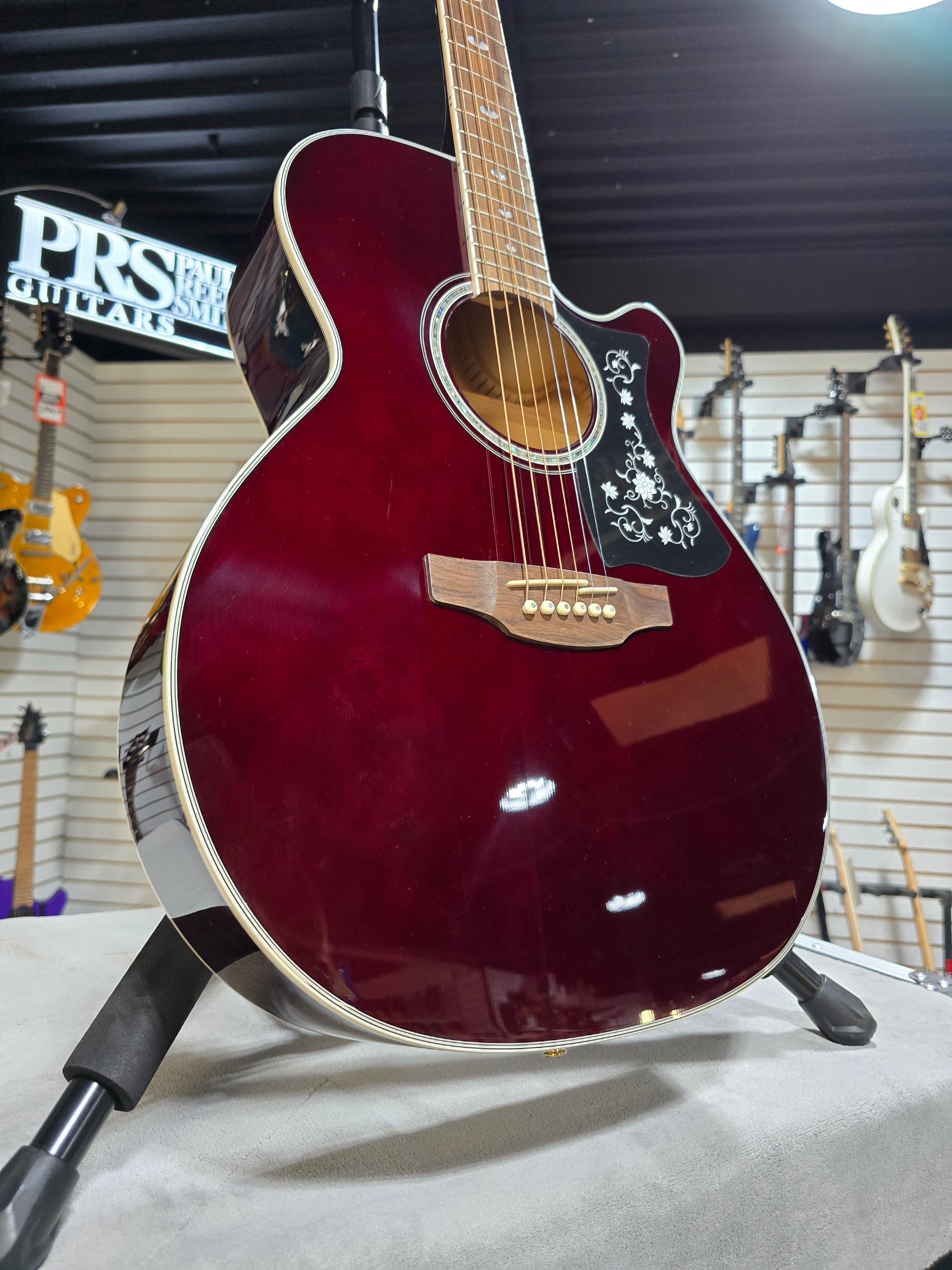 N75CE Acoustic-Electric Guitar - Red Wine #606 GET PLEK'D!