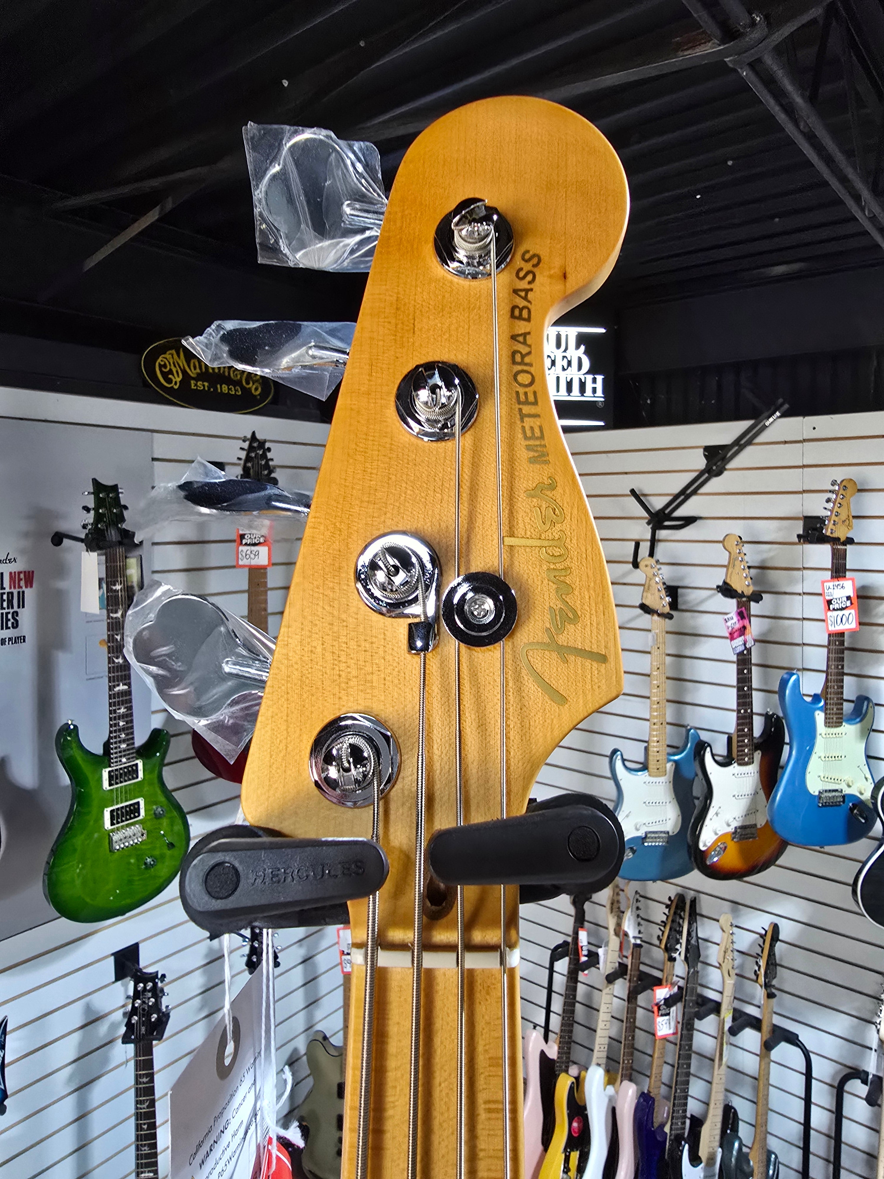 Fender American Ultra II Meteora Bass - Solar Flare - Maple Fingerboard w/ OHSC & PLEK*D #580