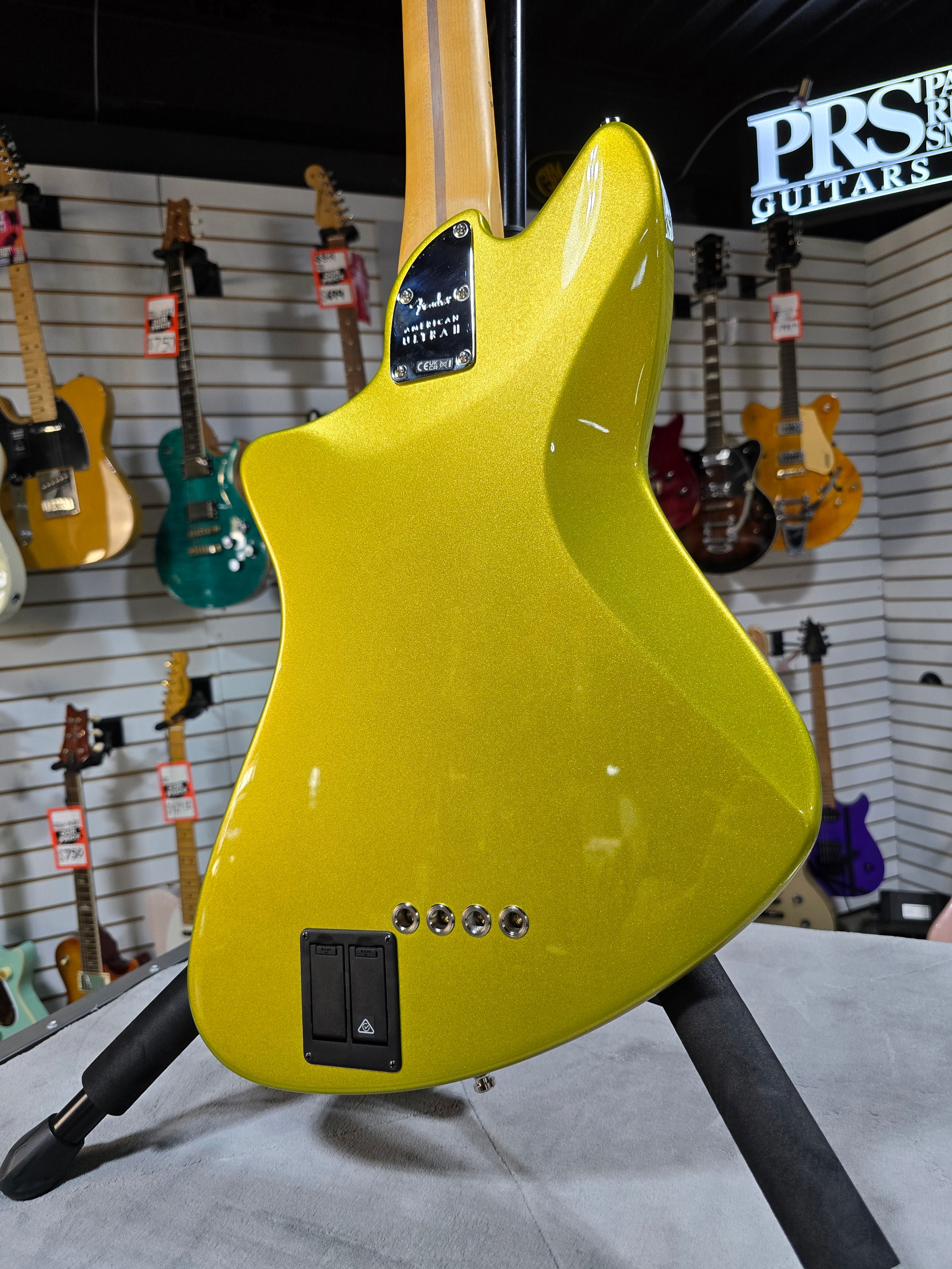 Fender American Ultra II Meteora Bass - Solar Flare - Maple Fingerboard w/ OHSC & PLEK*D #580