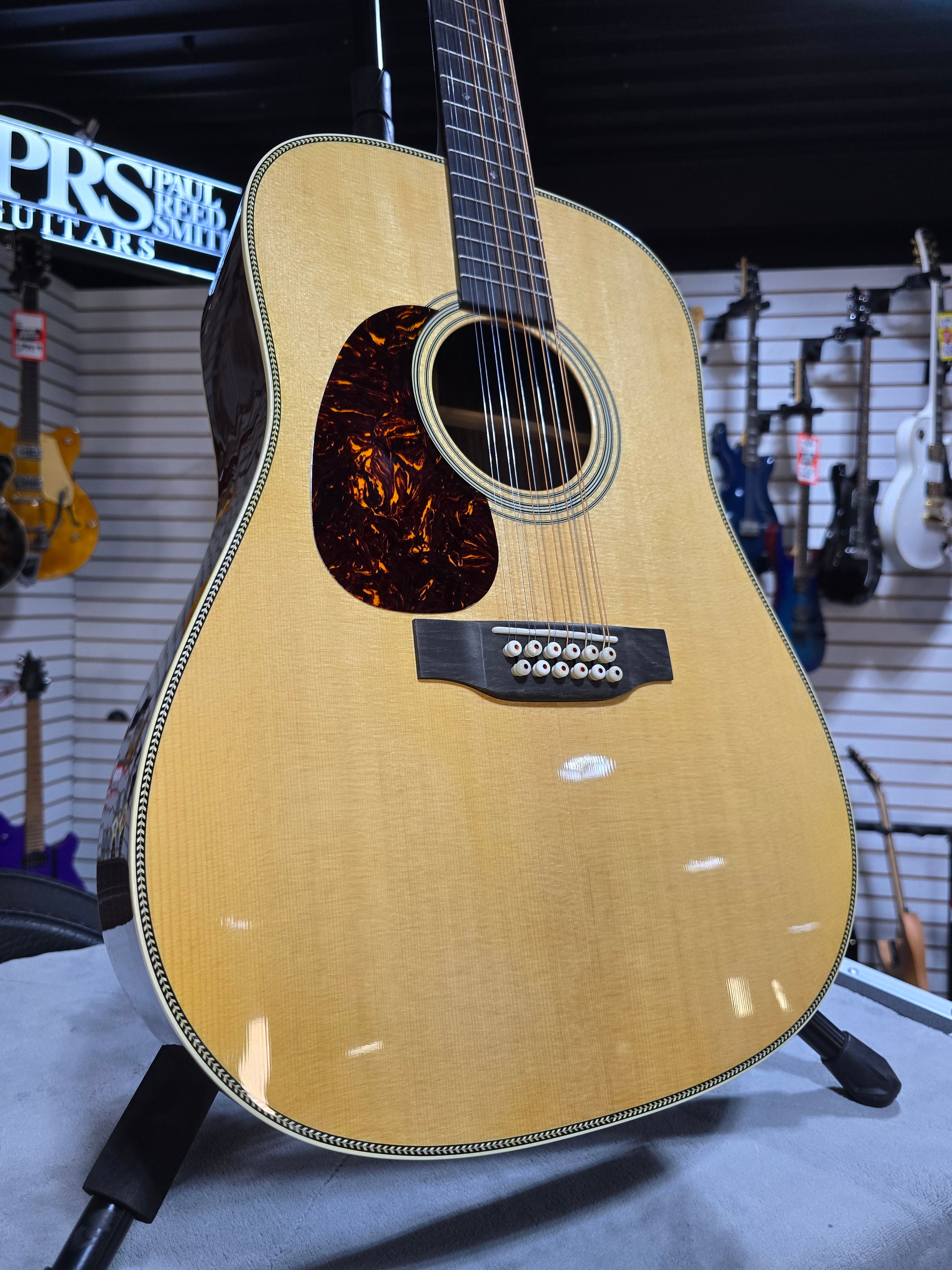 Martin HD12-28 Standard Series 12-string Left Handed Acoustic Guitar - Natural (2025) w/OHSC & PLEK*D #469