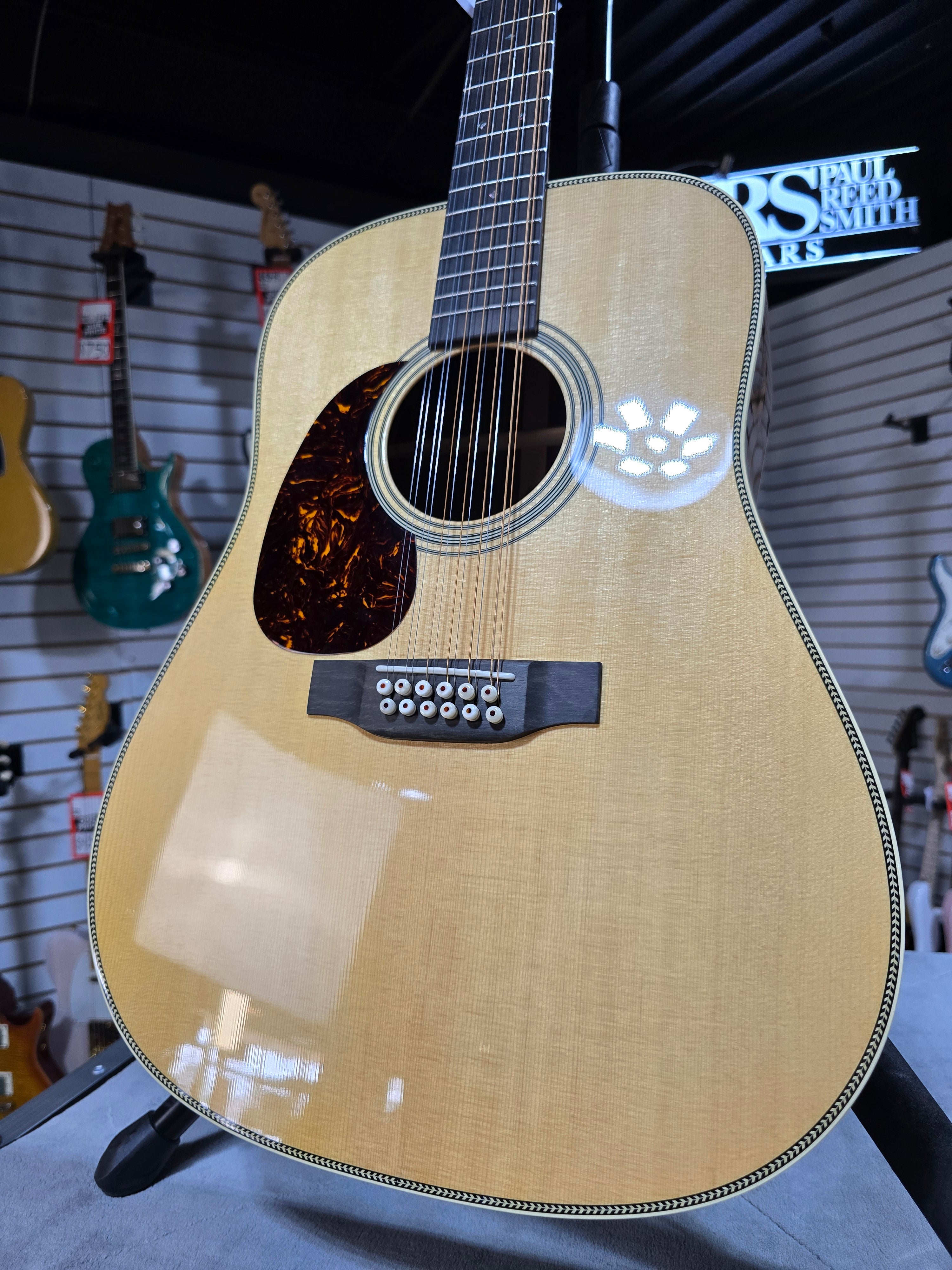 Martin HD12-28 Standard Series 12-string Left Handed Acoustic Guitar - Natural (2025) w/OHSC & PLEK*D #469