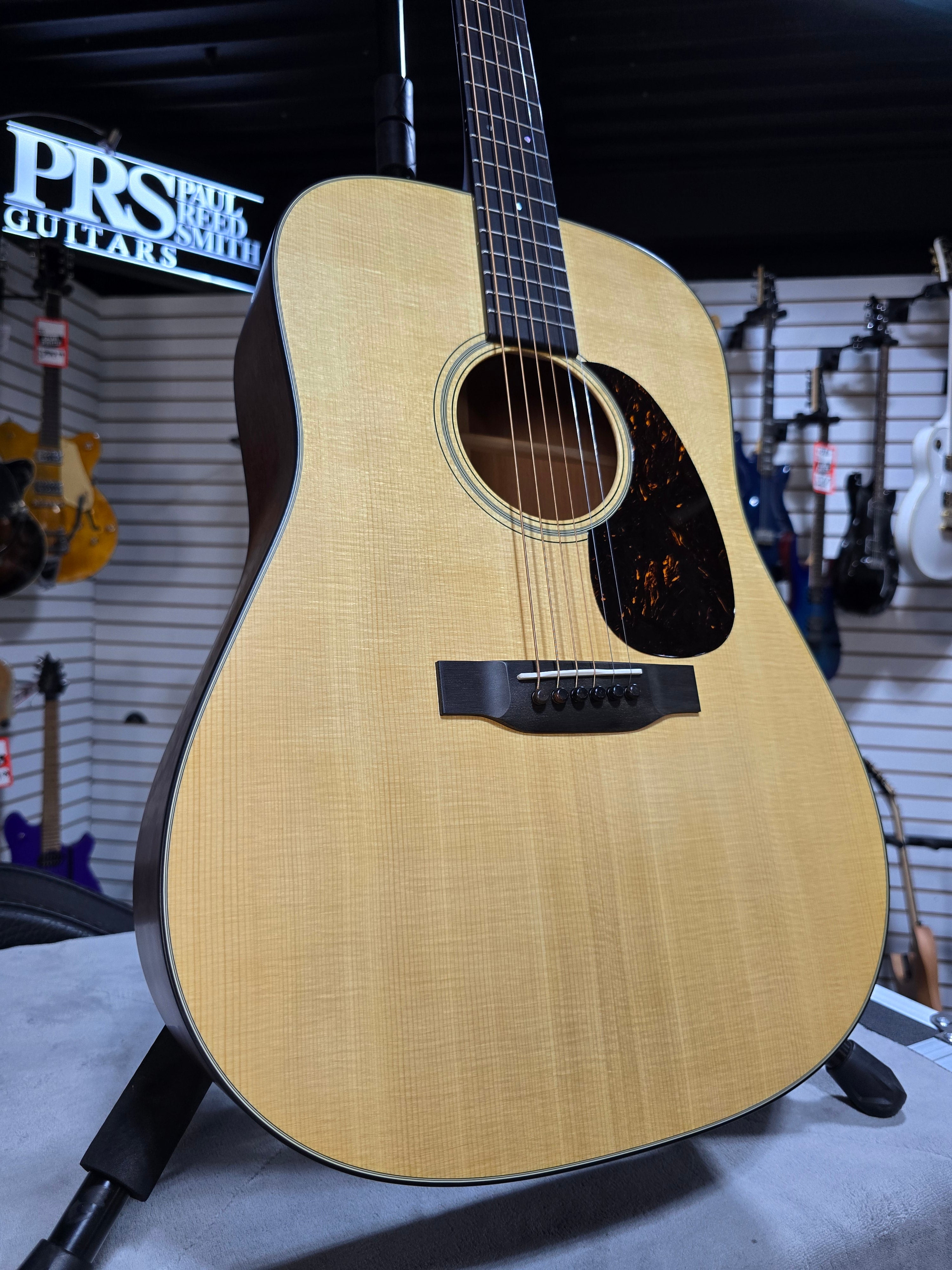 (2025) Martin D-18 Satin Standard Series Acoustic Guitar - Satin Natural with Aging Toner w/OHSC & PLEK*D #825
