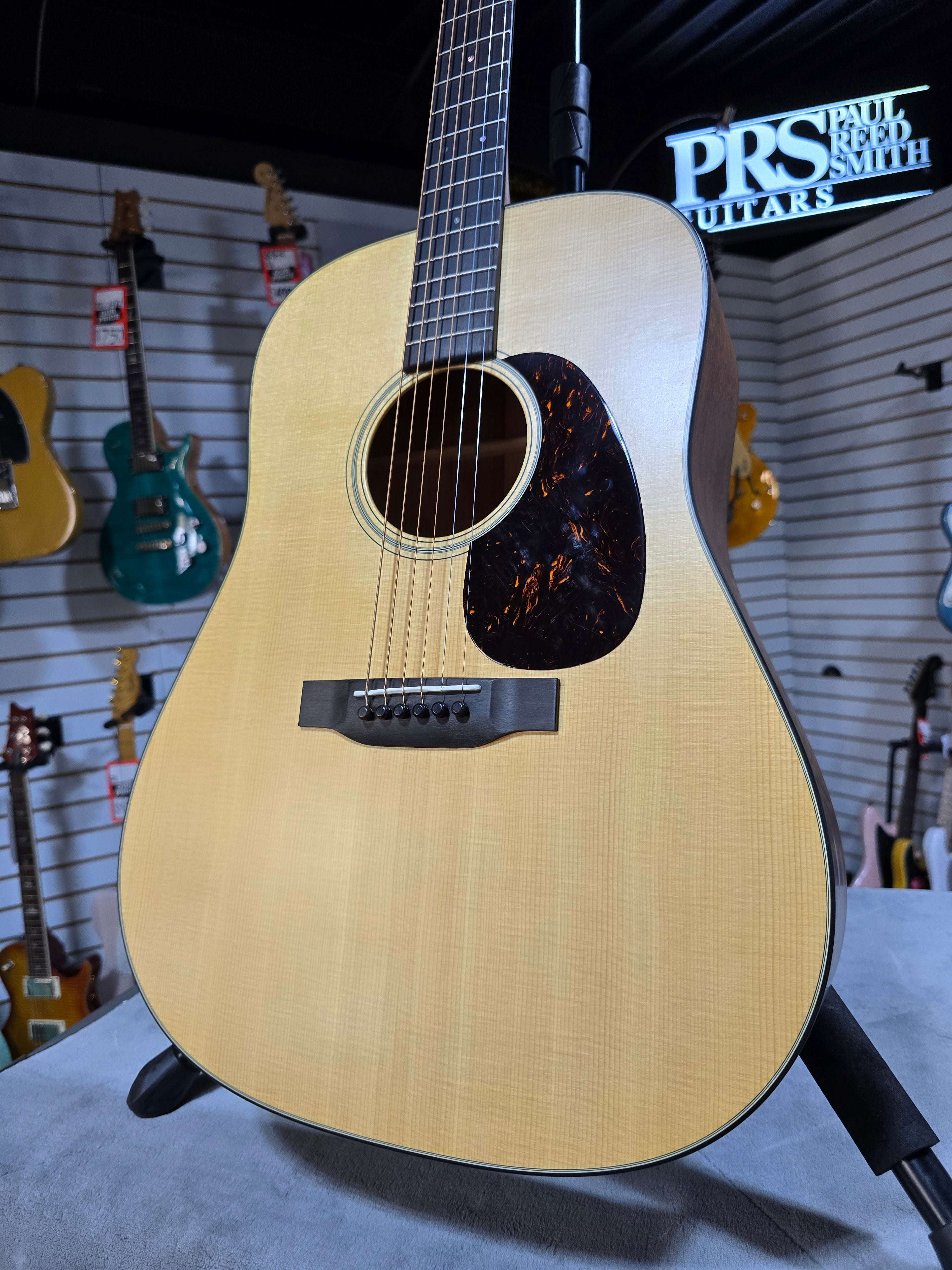 (2025) Martin D-18 Satin Standard Series Acoustic Guitar - Satin Natural with Aging Toner w/OHSC & PLEK*D #825