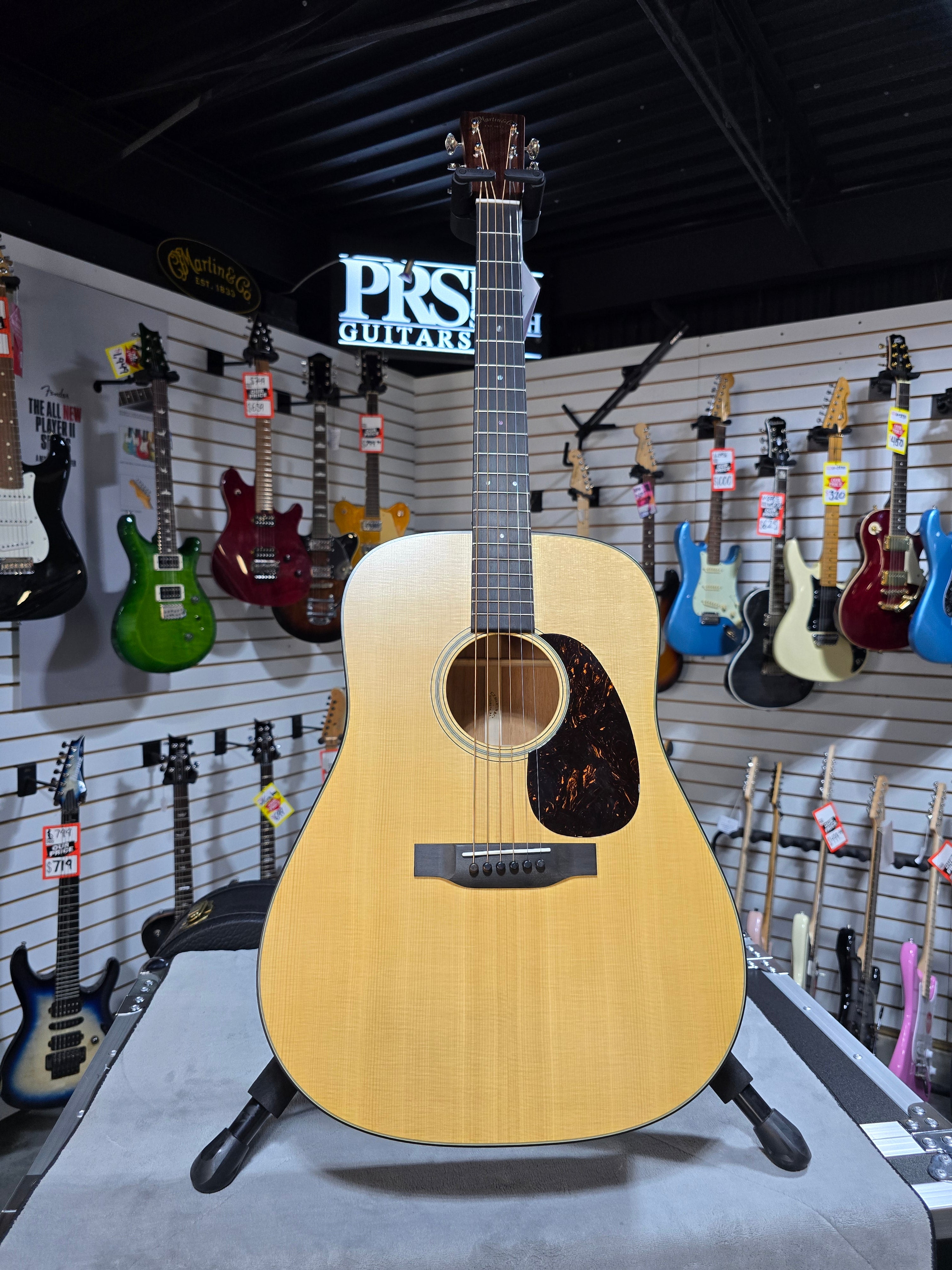 (2025) Martin D-18 Satin Standard Series Acoustic Guitar - Satin Natural with Aging Toner w/OHSC & PLEK*D #825