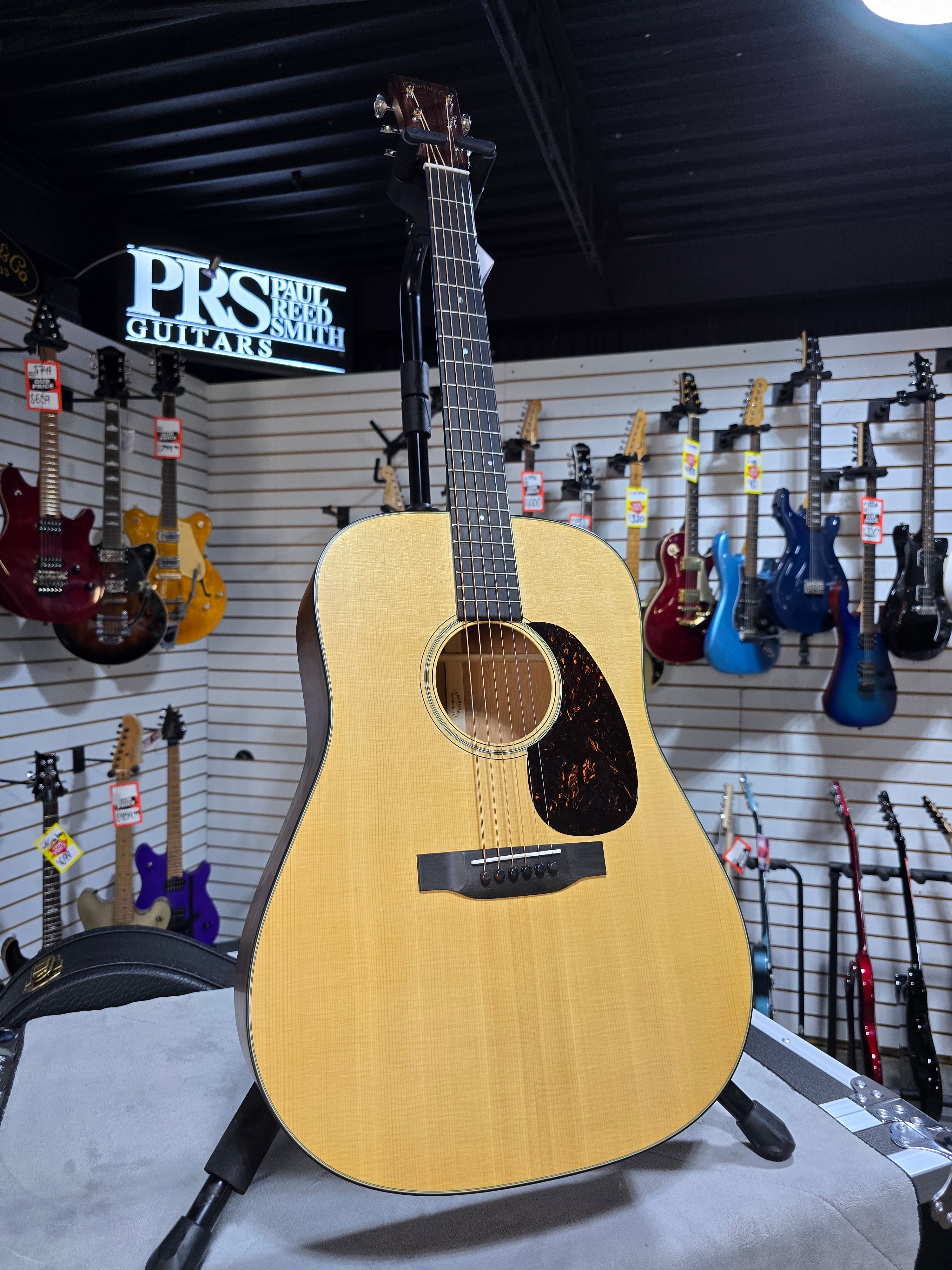 (2025) Martin D-18 Satin Standard Series Acoustic Guitar - Satin Natural with Aging Toner w/OHSC & PLEK*D #825