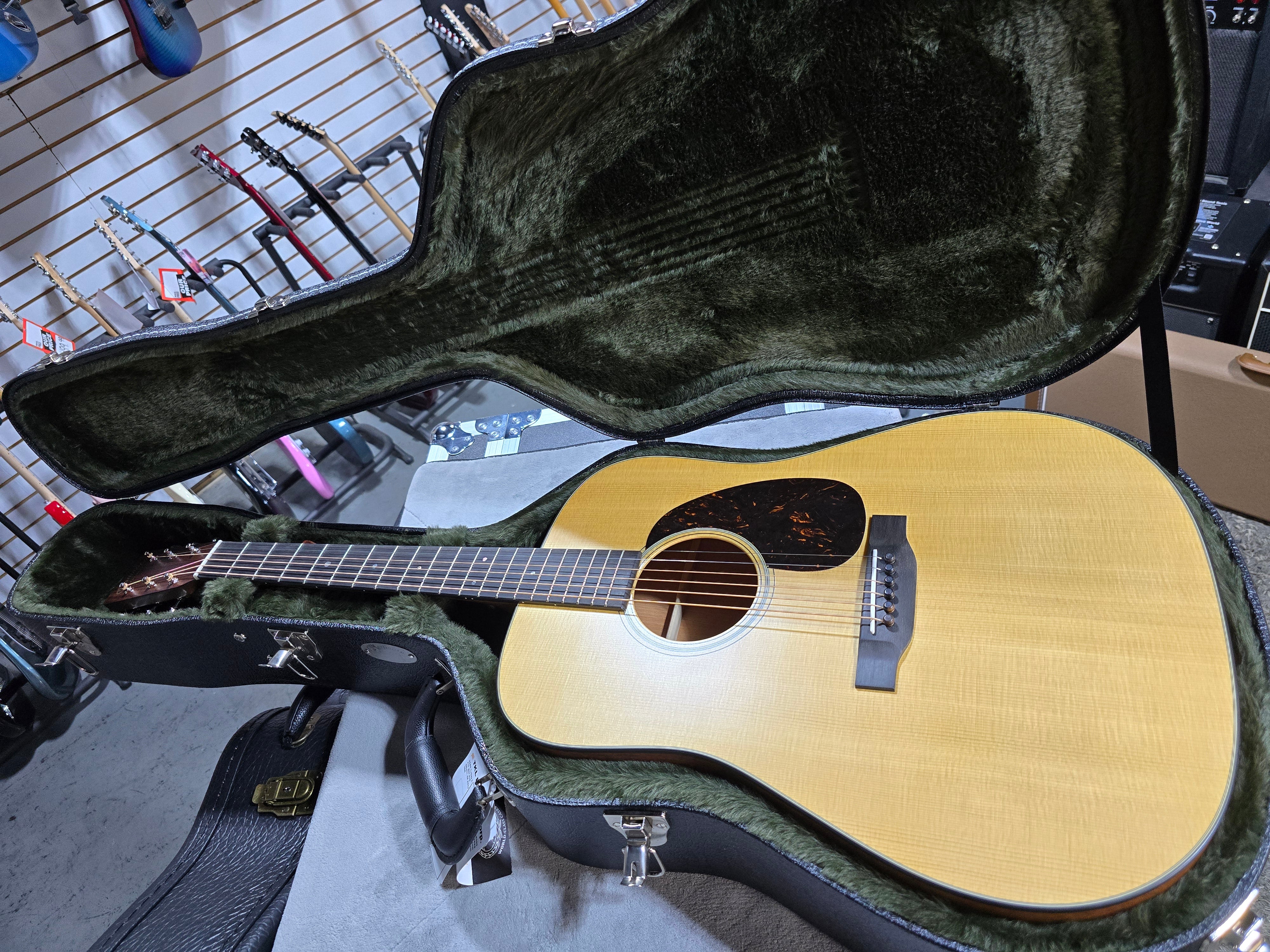 (2025) Martin D-18 Satin Standard Series Acoustic Guitar - Satin Natural with Aging Toner w/OHSC & PLEK*D #825