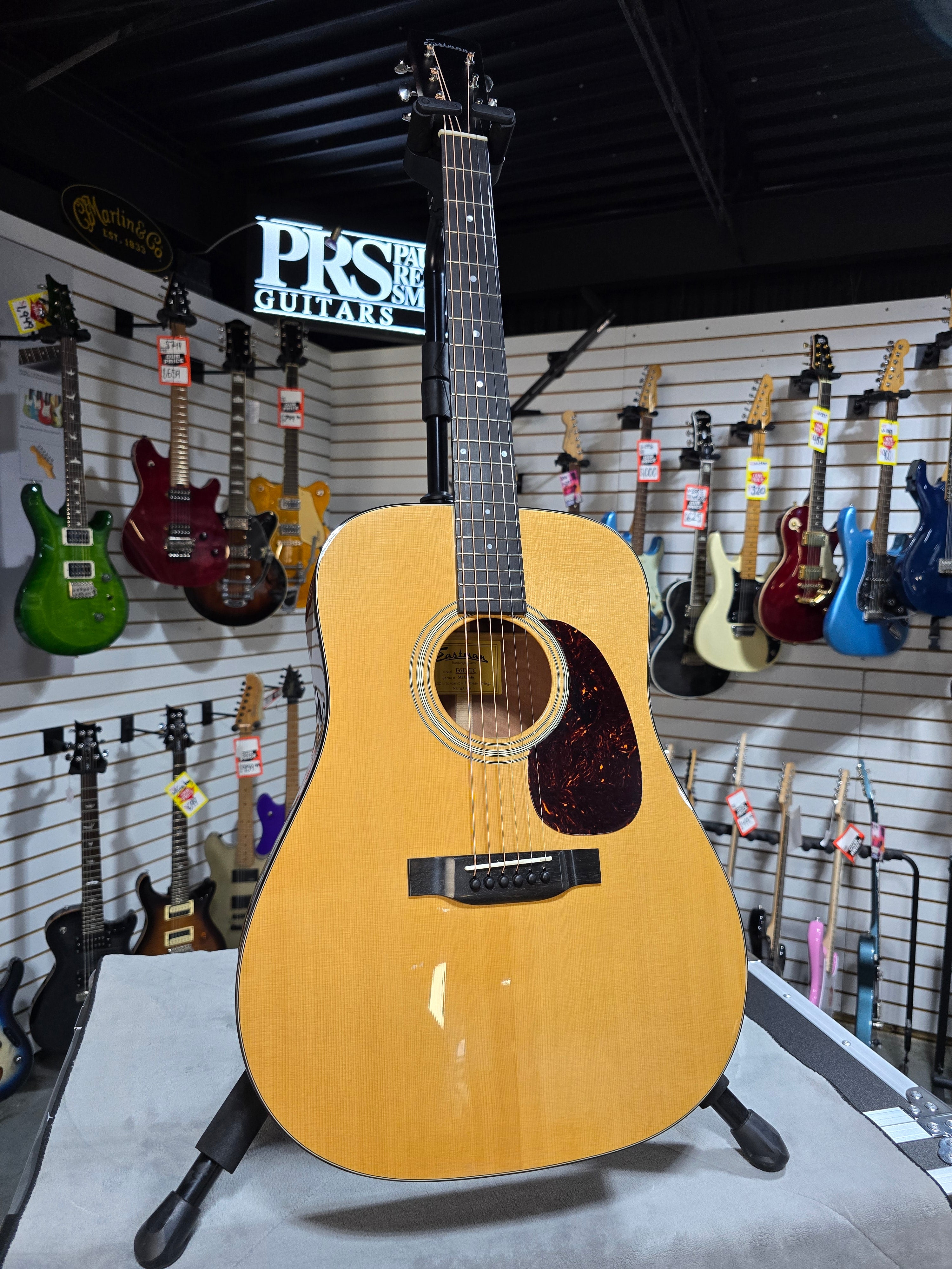 Eastman E6D Thermo-cured Dreadnought Acoustic Guitar - Natural w/OHSC & PLEK*D #746