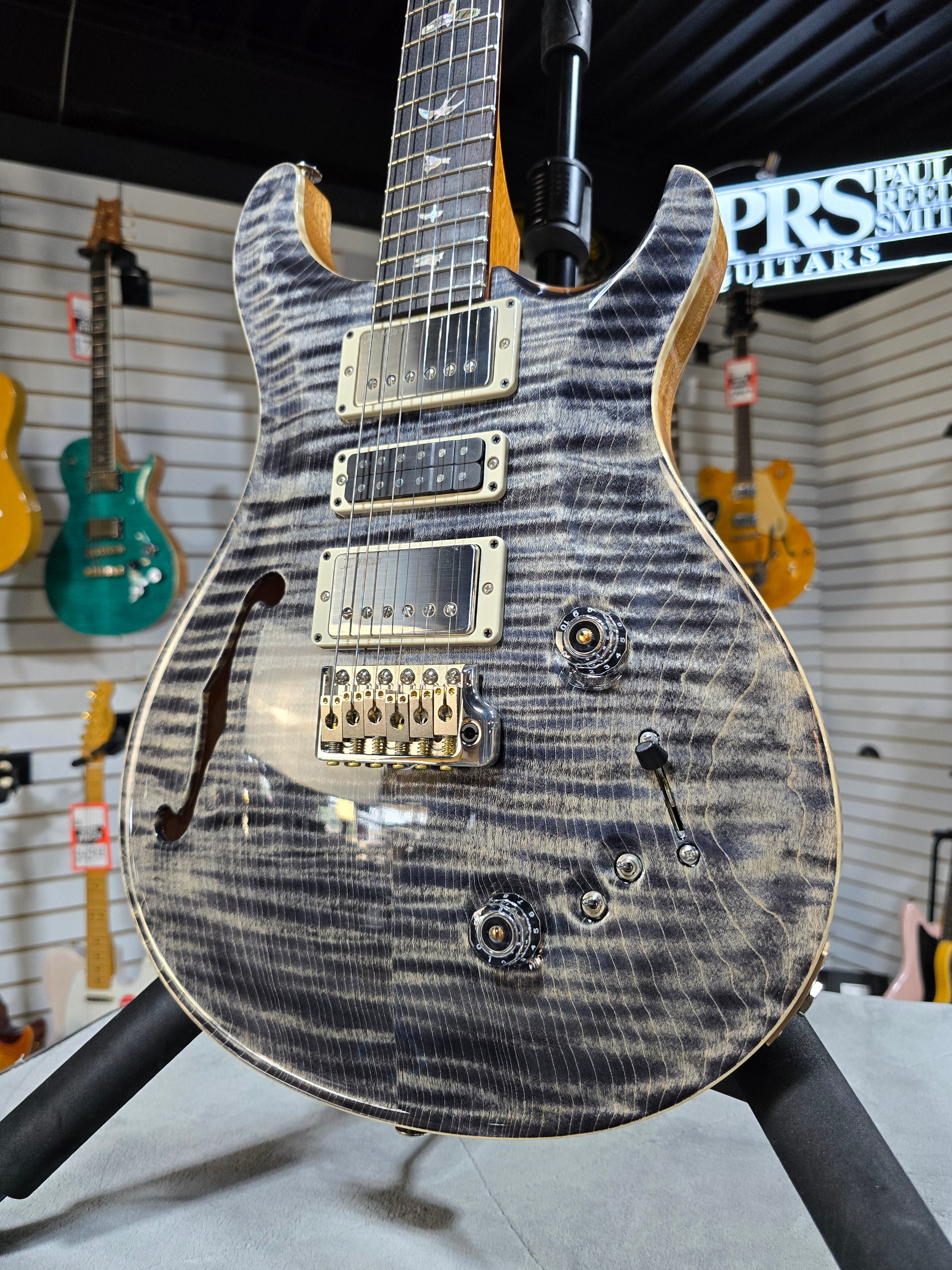 PRS Special Semi Hollow Electric Guitar - Charcoal w/OHSC & PLEK*D #615