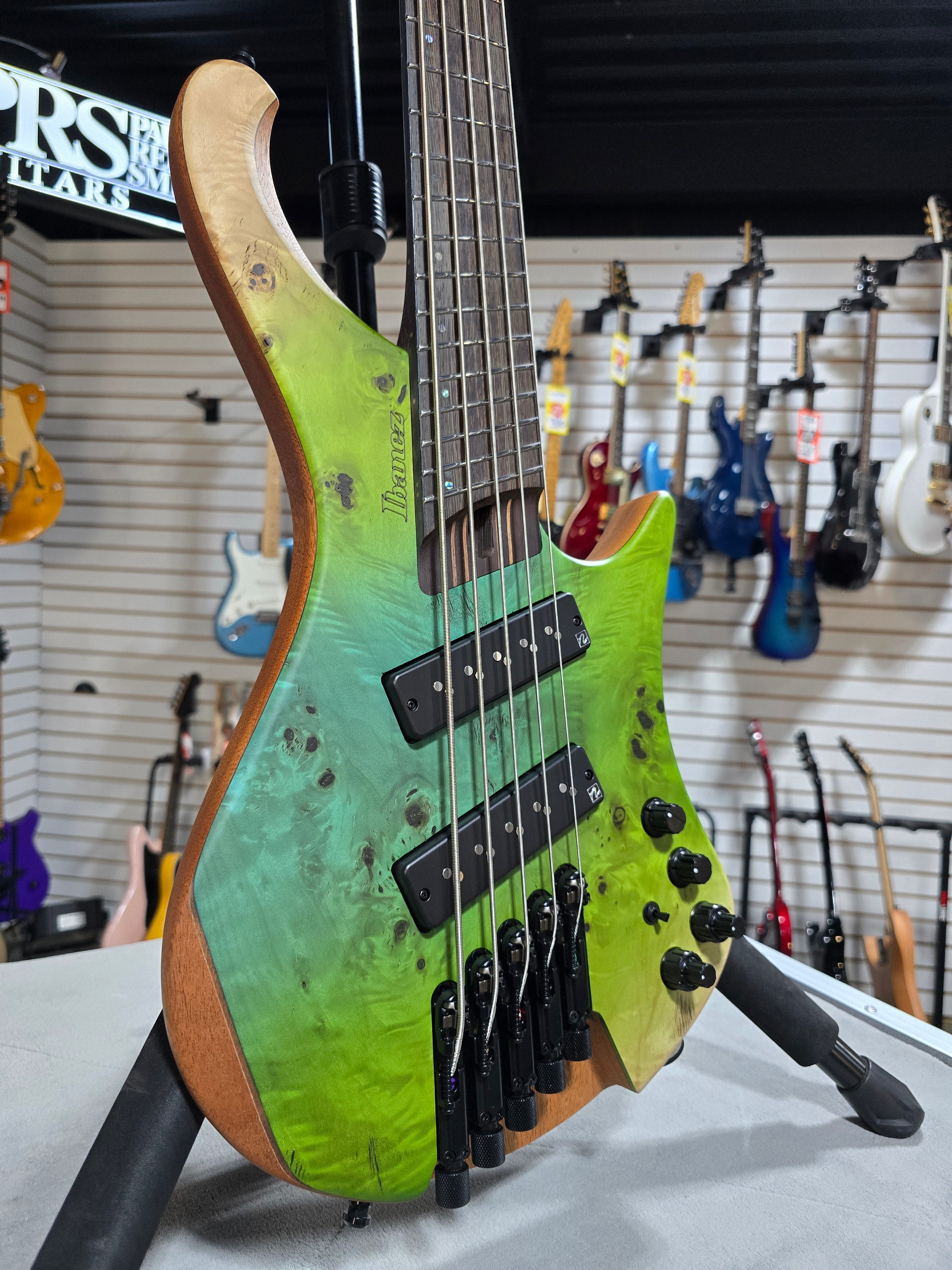 Ibanez Bass Workshop EHB1505MS Bass Guitar - Ocean Inlet Flat w/Gig Bag #312