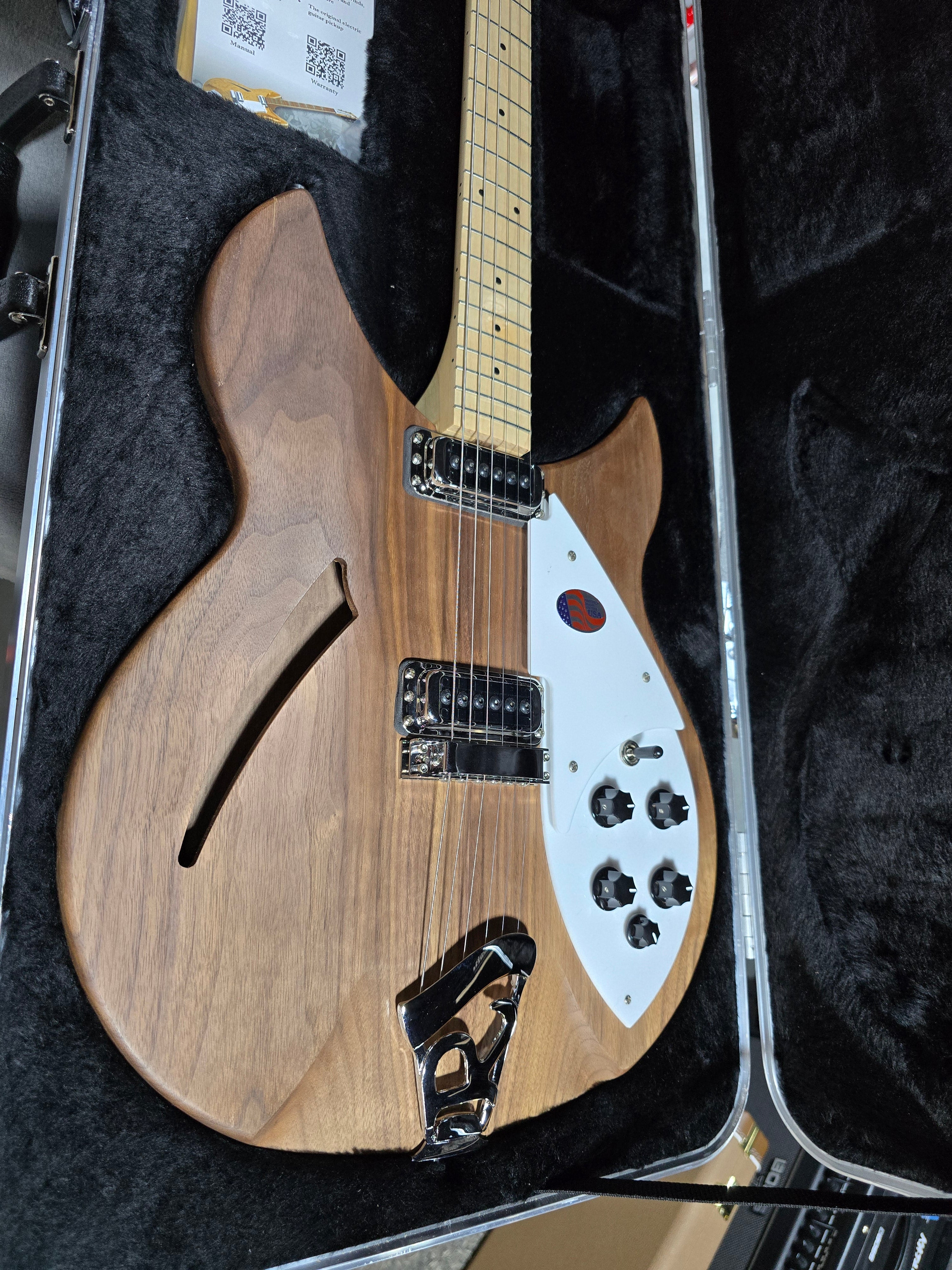 NEW Rickenbacker 330 Walnut Guitar (2025) w/ Ric OHSC #785