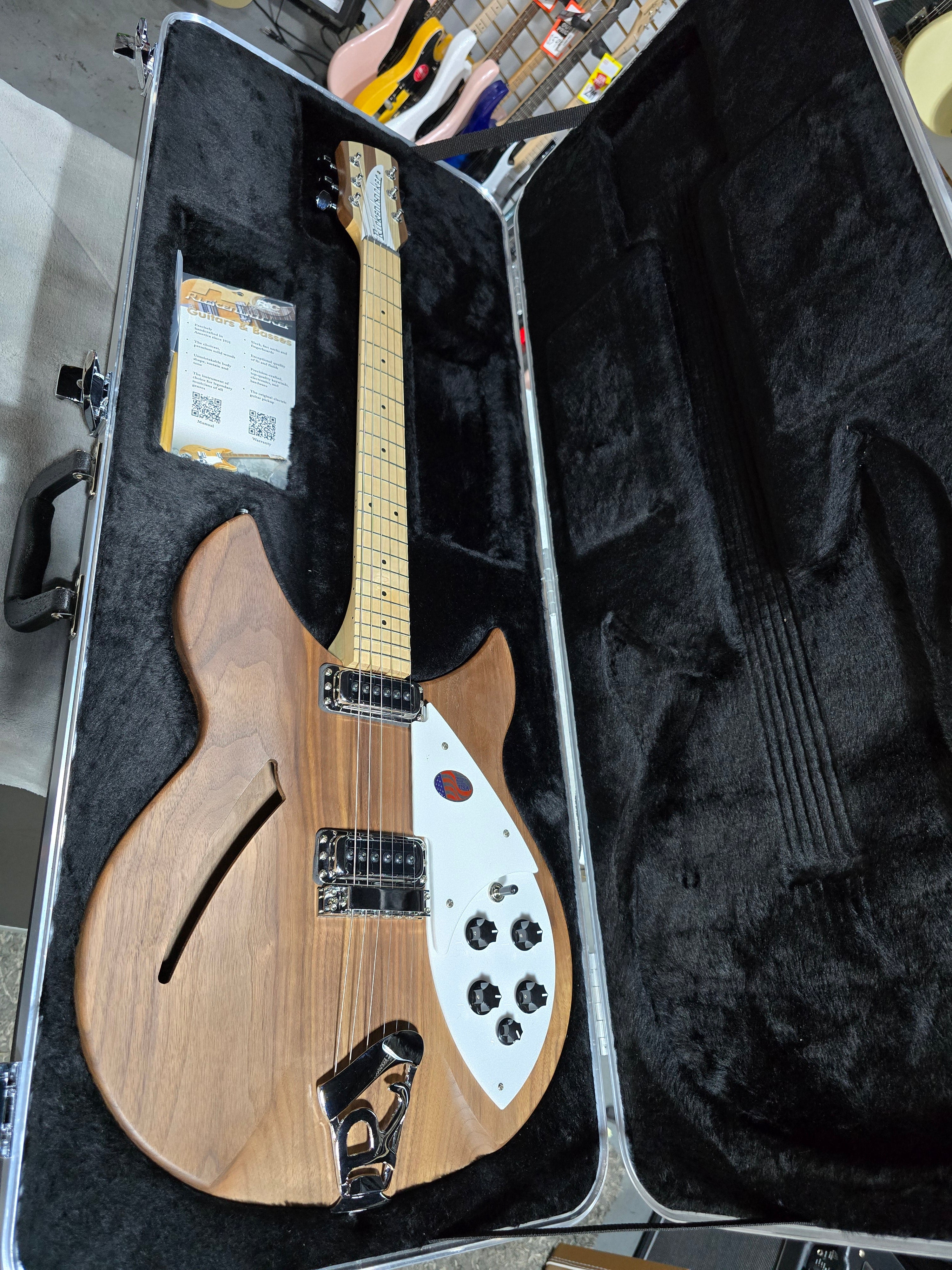 NEW Rickenbacker 330 Walnut Guitar (2025) w/ Ric OHSC #785