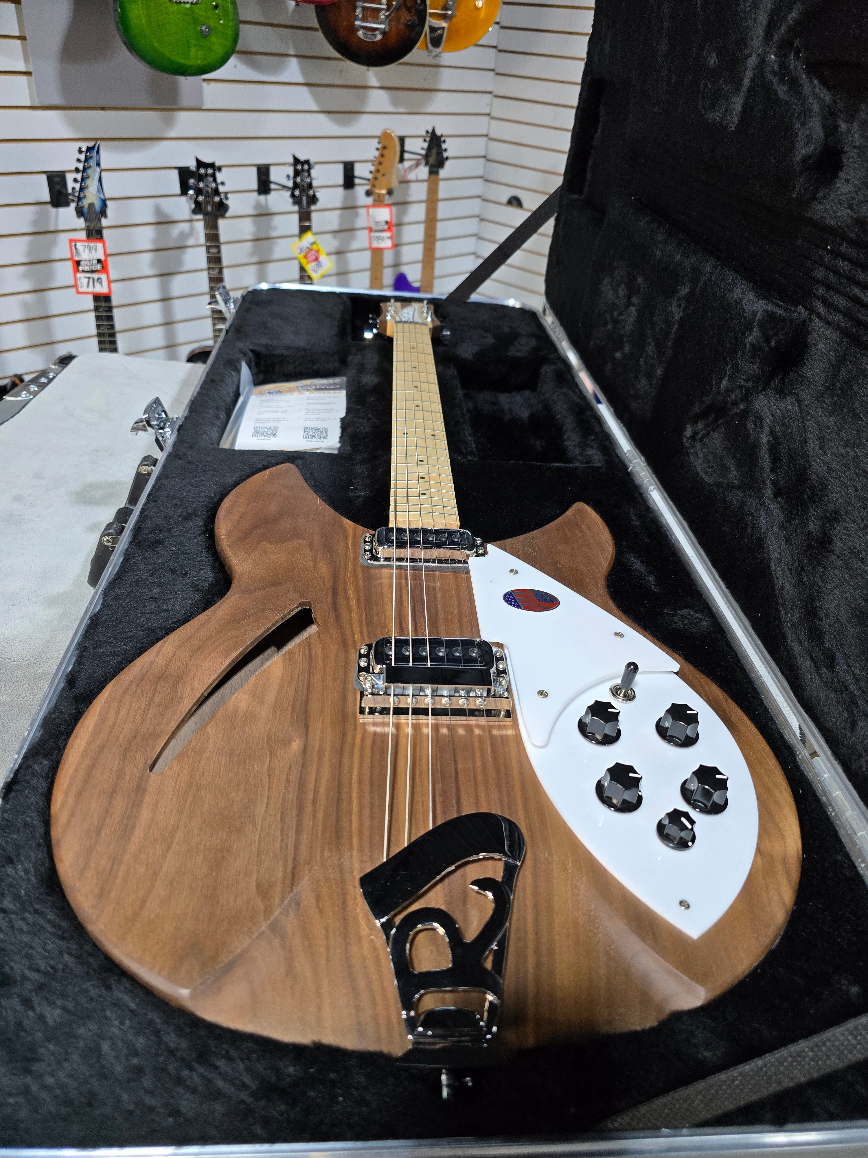 NEW Rickenbacker 330 Walnut Guitar (2025) w/ Ric OHSC #785