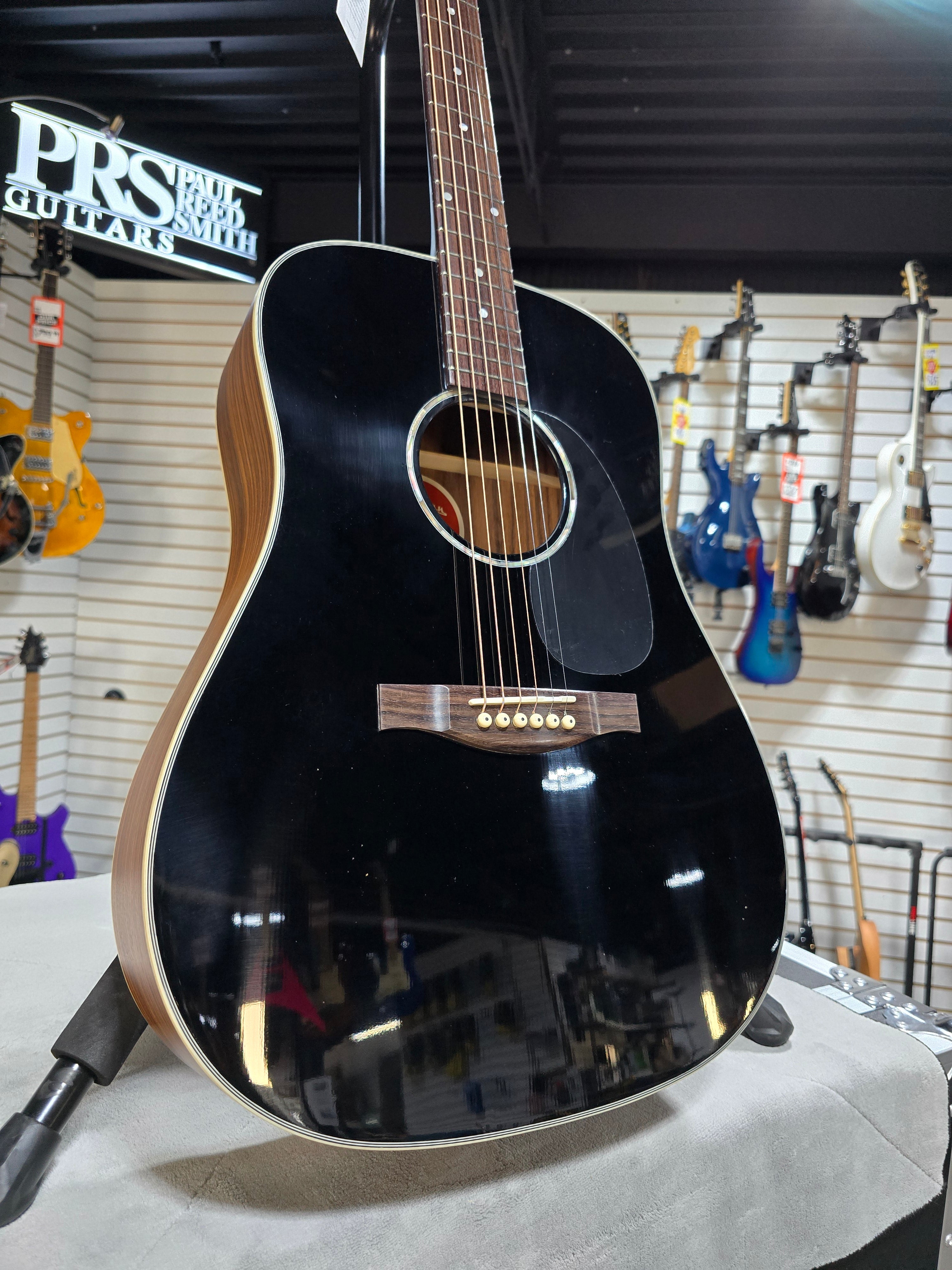 Eastman  PCH2-D Acoustic Guitar - Black w/ Gig Bag #917