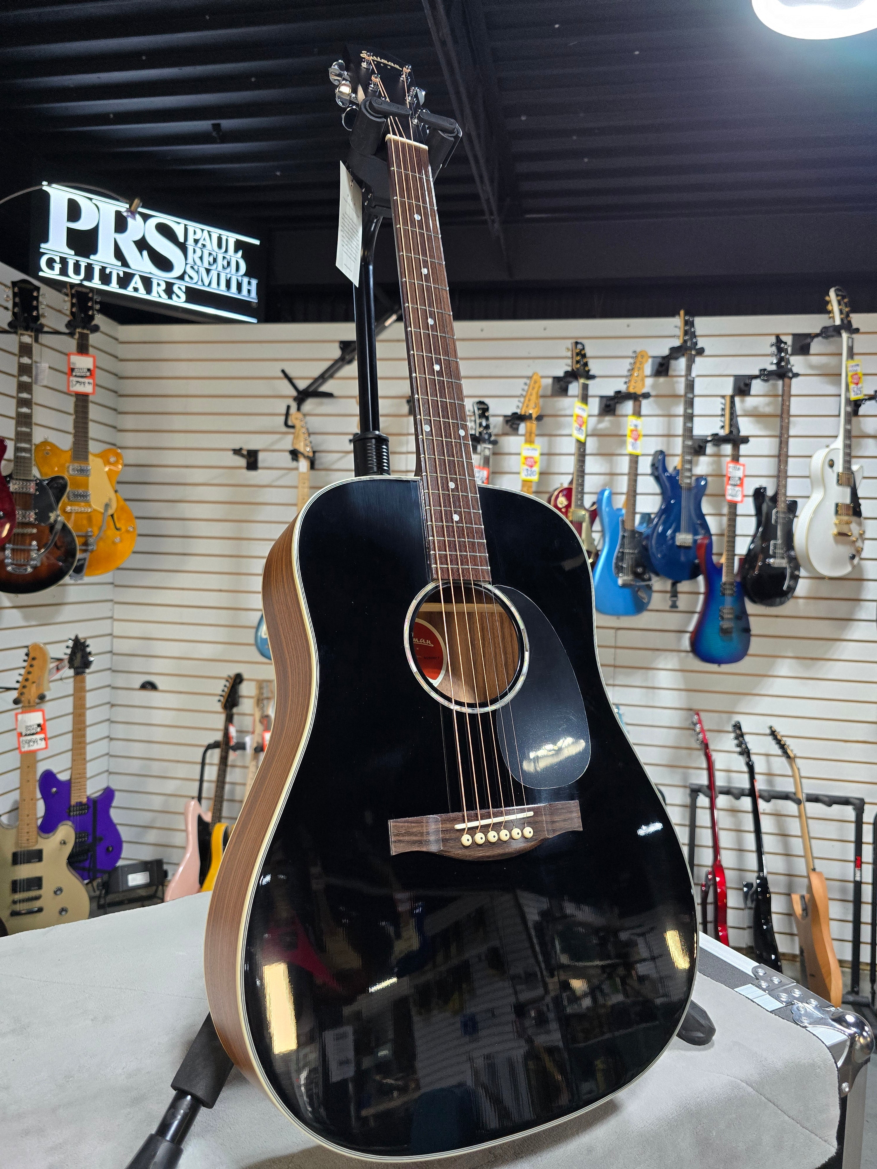 Eastman  PCH2-D Acoustic Guitar - Black w/ Gig Bag #917