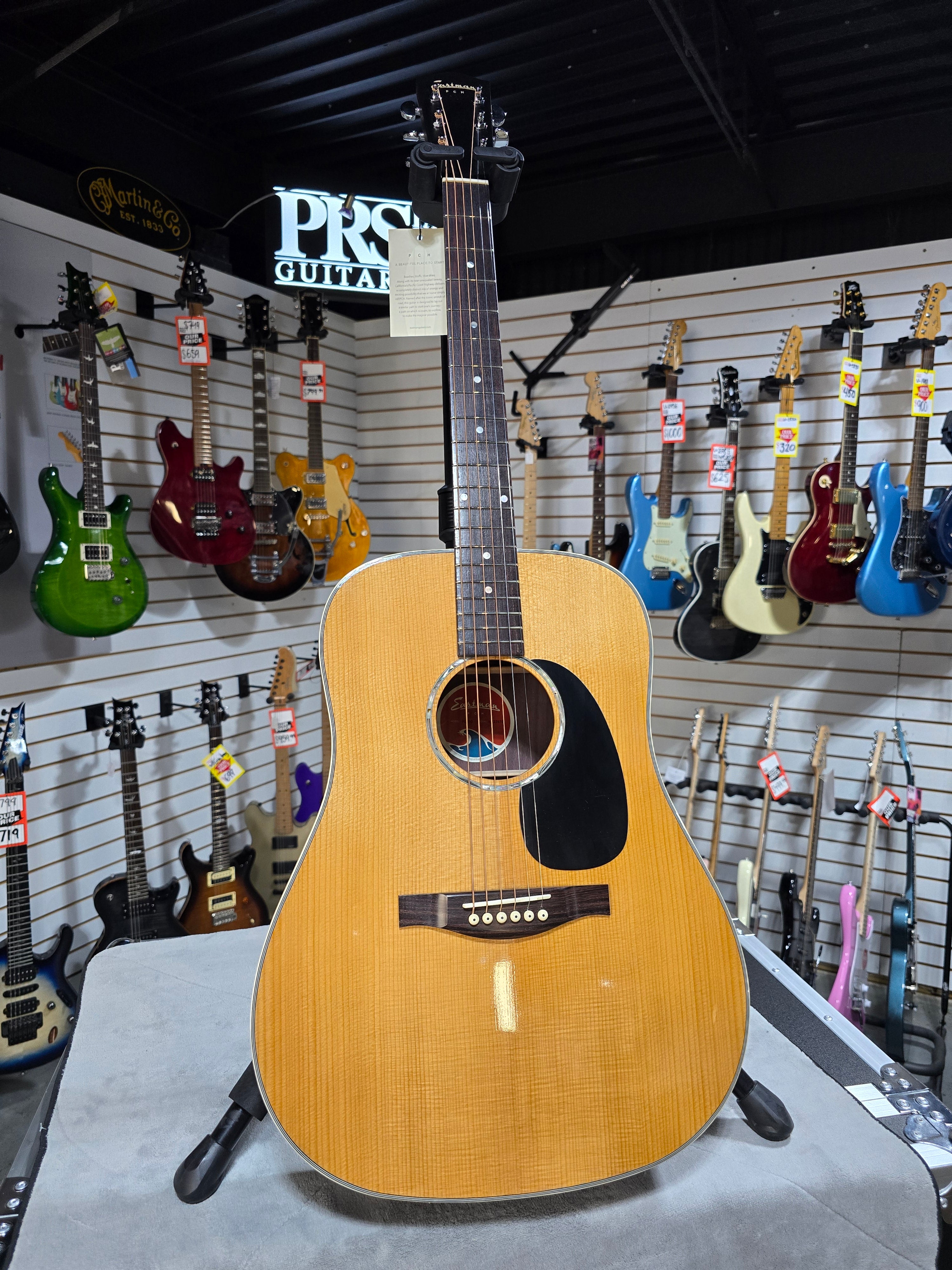 Eastman  PCH2-D Acoustic Guitar - Natural w/ Gig Bag #701