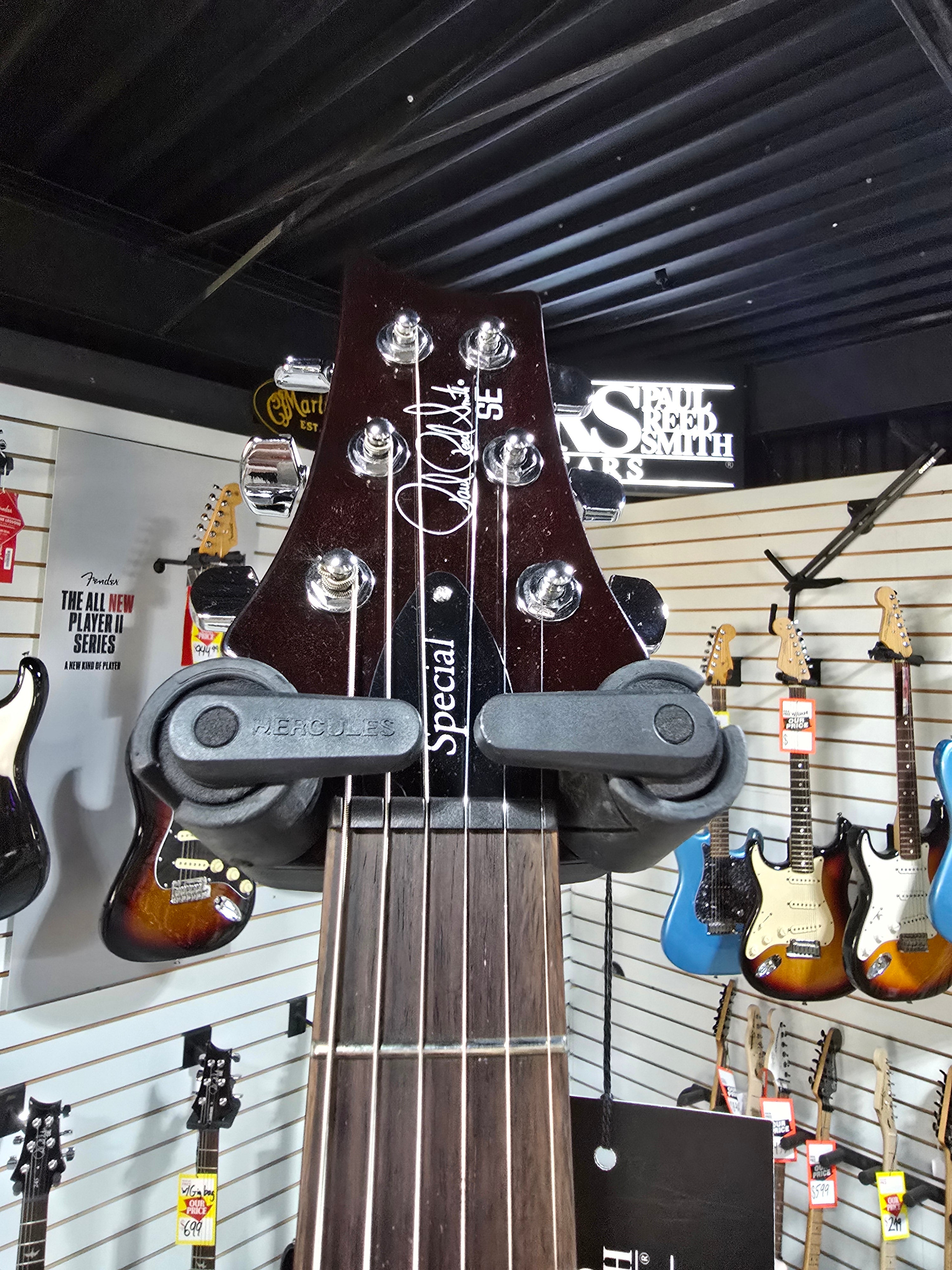 PRS SE Special Semi-Hollow Electric Guitar - Orange Tiger Smokeburst w/Gig Bag & PLEK*D #069