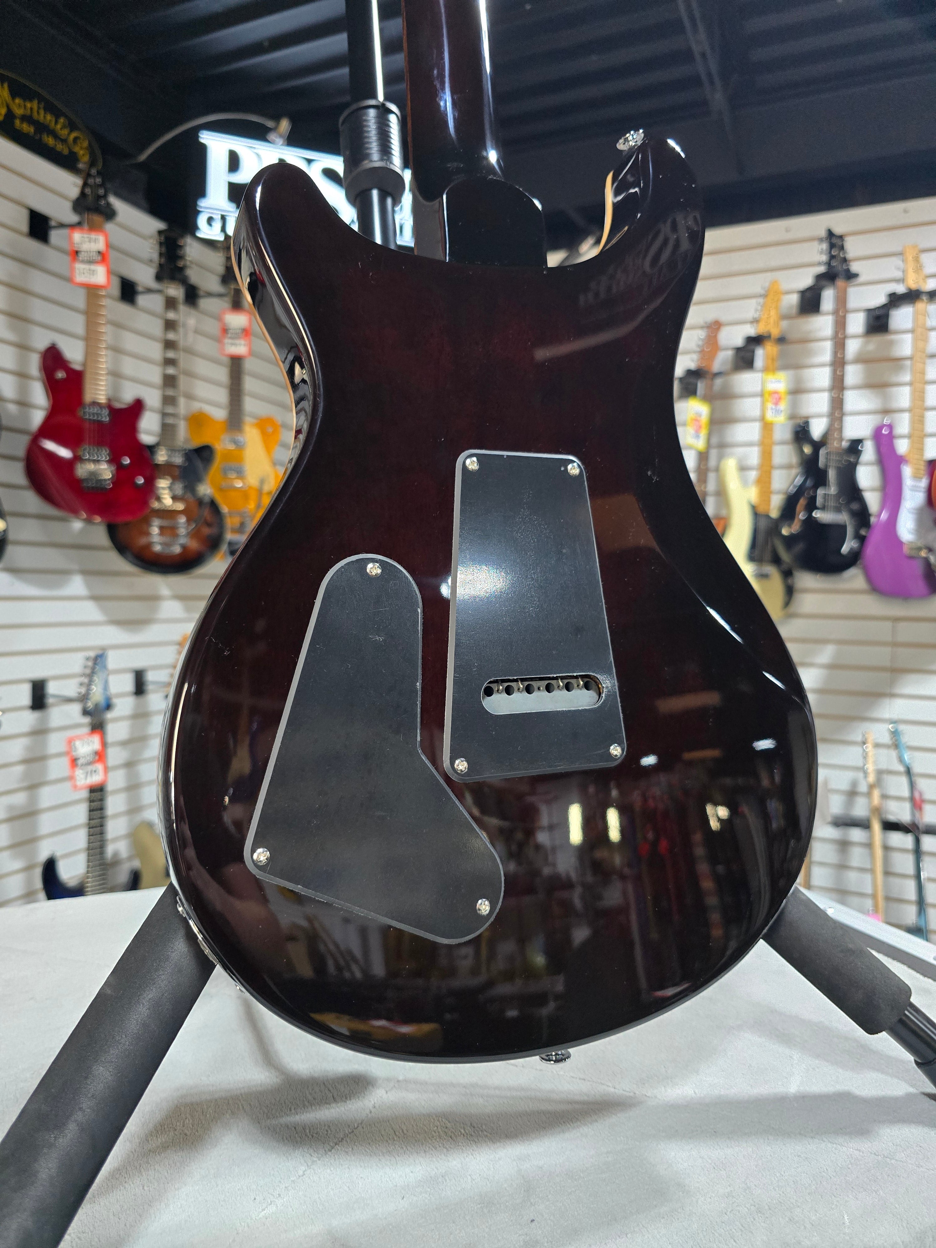 PRS SE Special Semi-Hollow Electric Guitar - Orange Tiger Smokeburst w/Gig Bag & PLEK*D #069