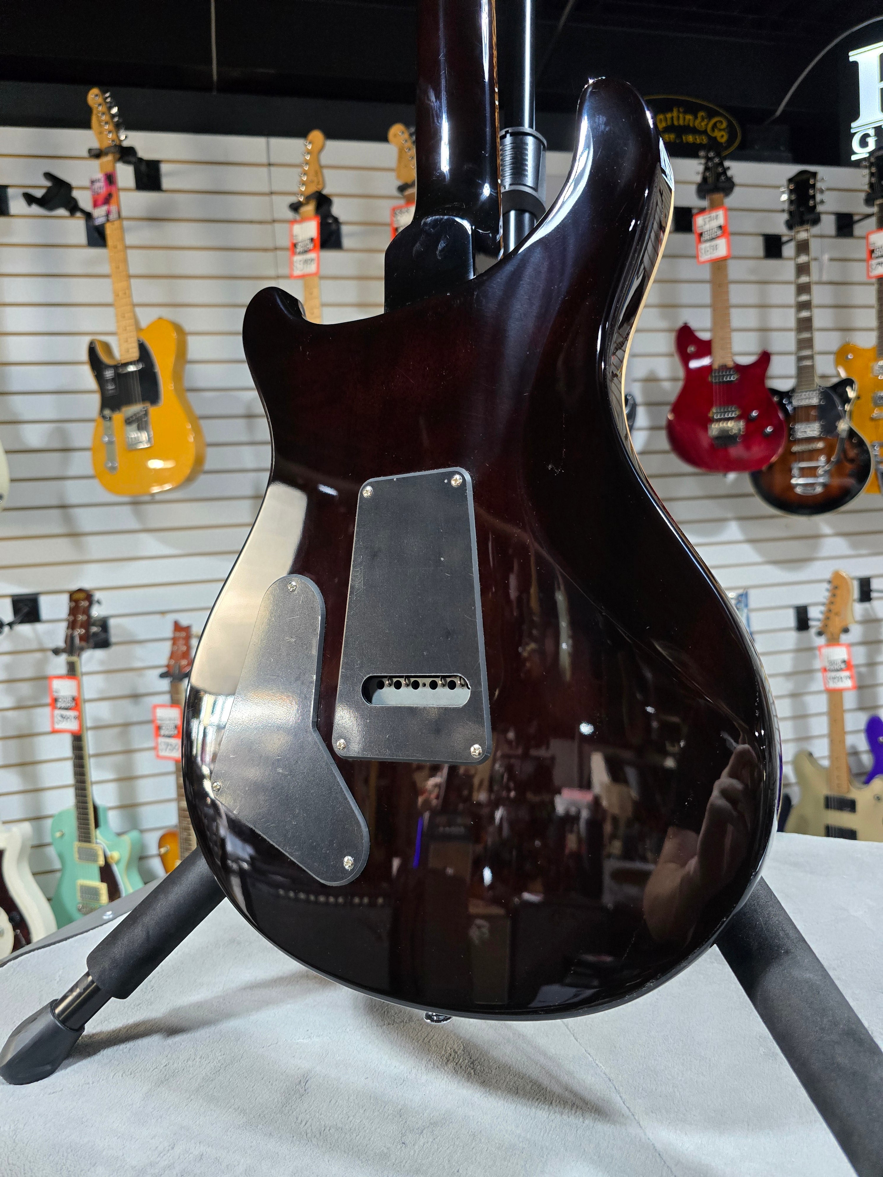 PRS SE Special Semi-Hollow Electric Guitar - Orange Tiger Smokeburst w/Gig Bag & PLEK*D #069