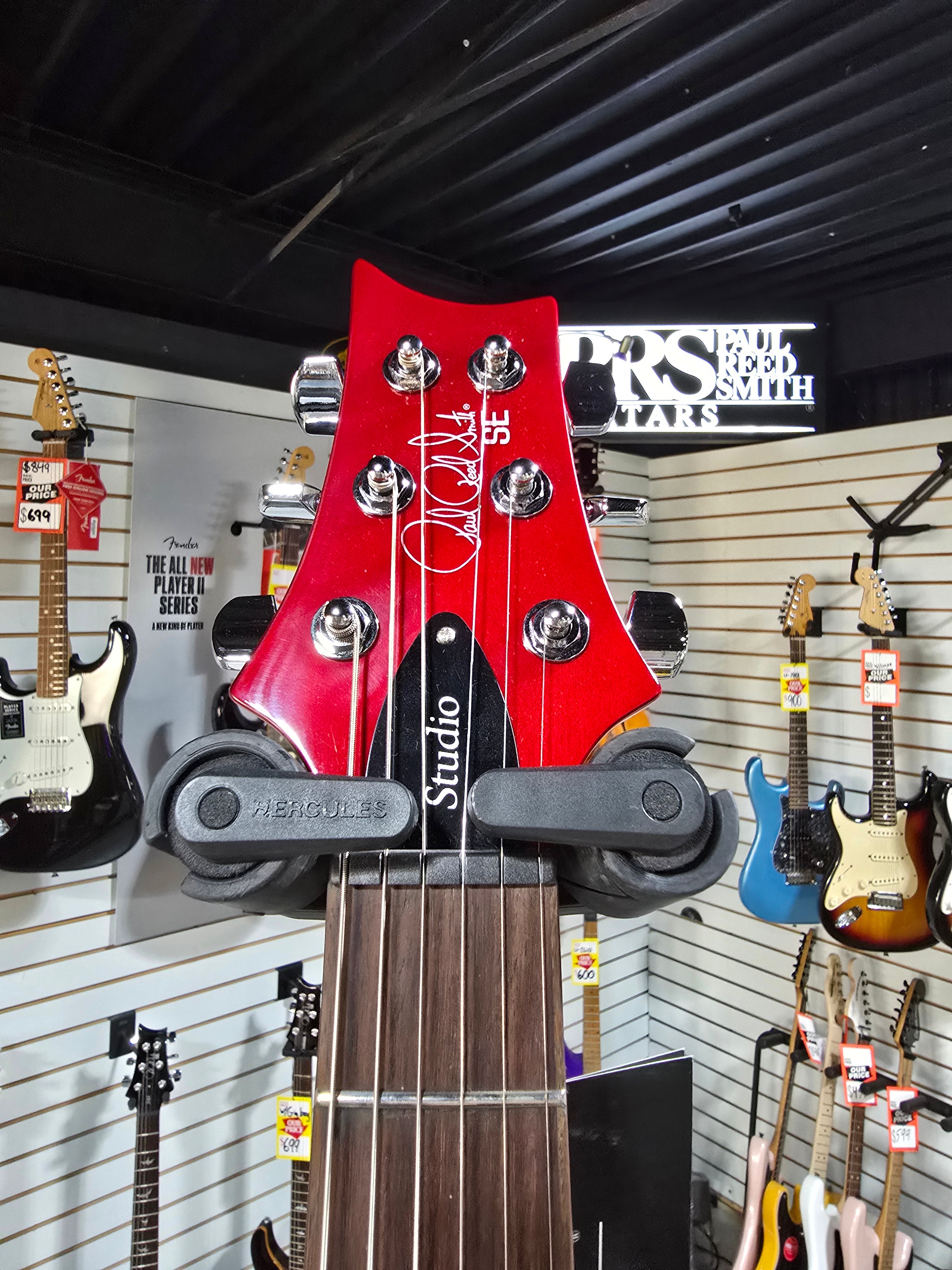 PRS SE Studio Electric Guitar - Charcoal Cherry Burst w/Gig Bag & PLEK*D #704