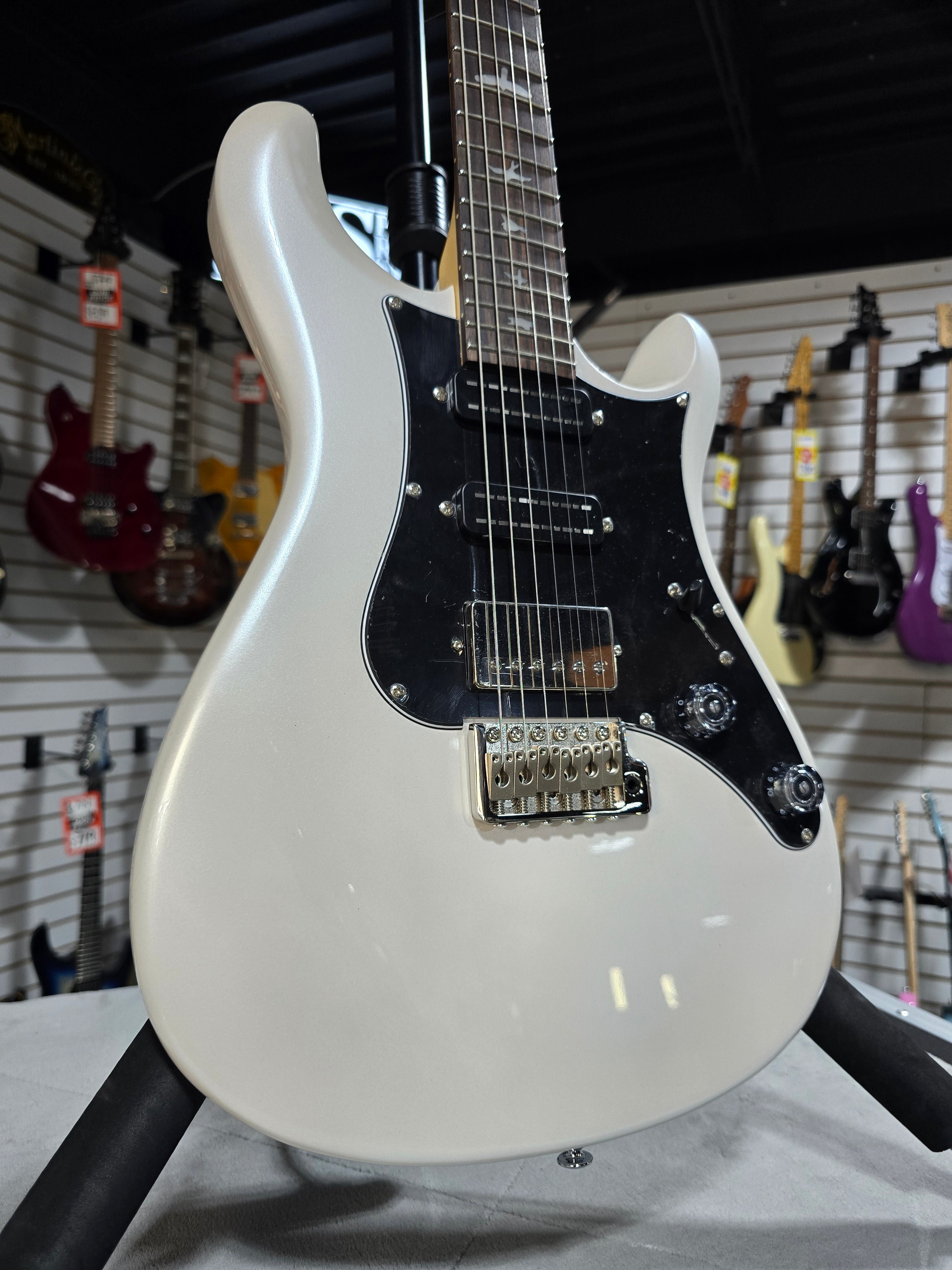 PRS SE Studio Standard Electric Guitar - Pearl White w/Gig Bag & PLEK*D #946
