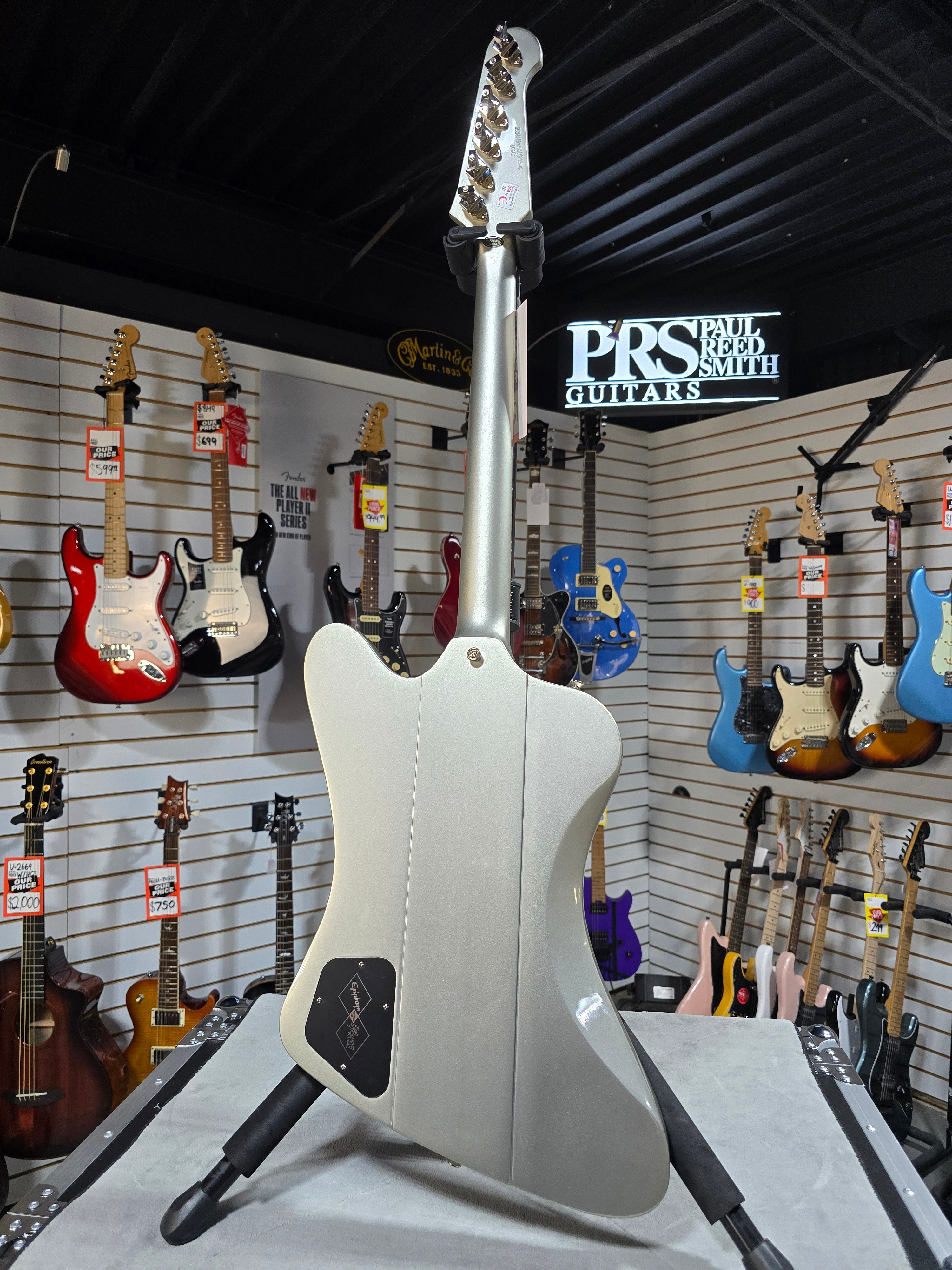 Epiphone 1963 Firebird I - Silver Mist W/ OHSC & PLEK*D #154