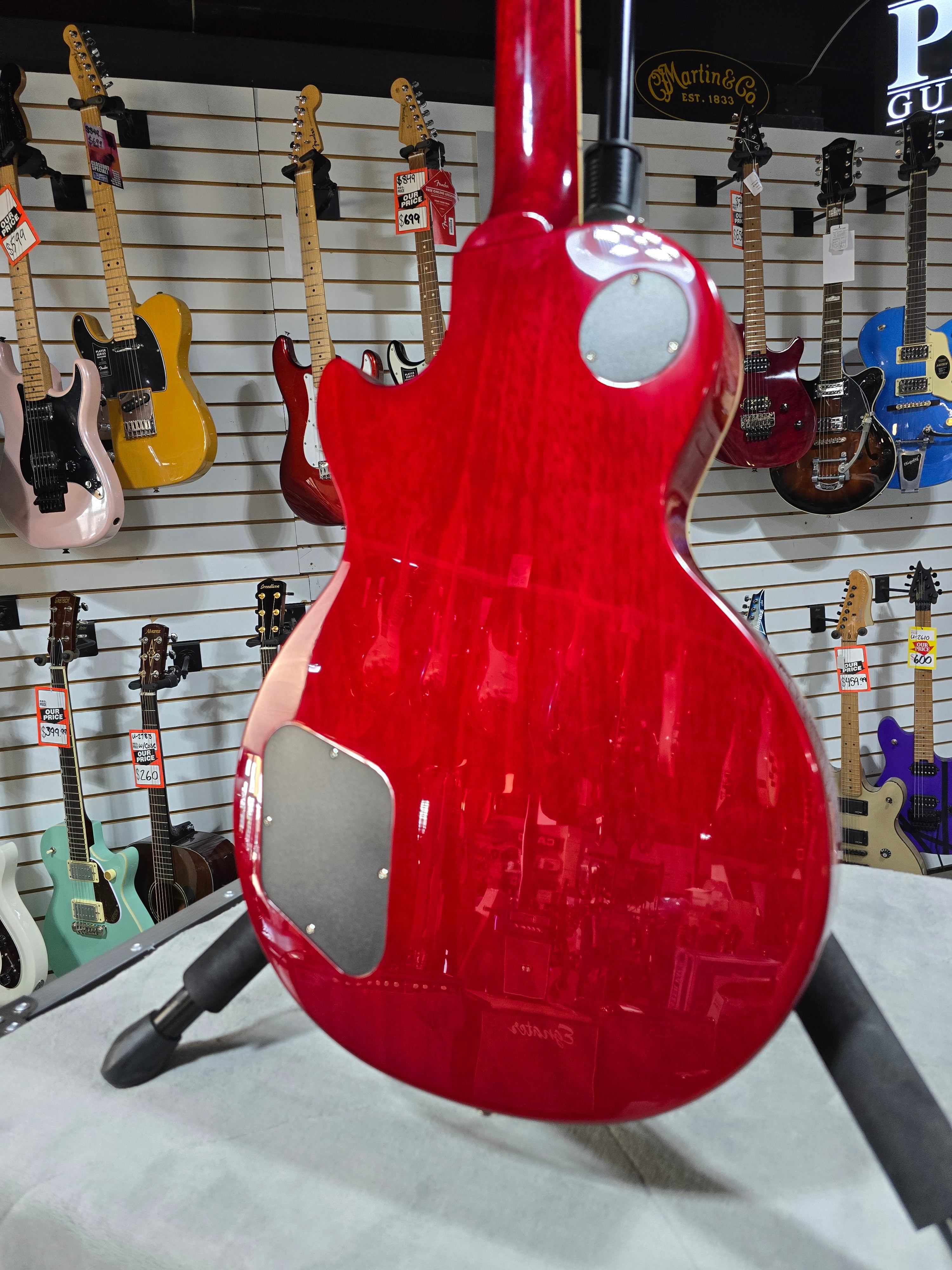 Epiphone Les Paul Standard - Washed Cherry Sunburst w/ Gig Bag & PLEK*D #026