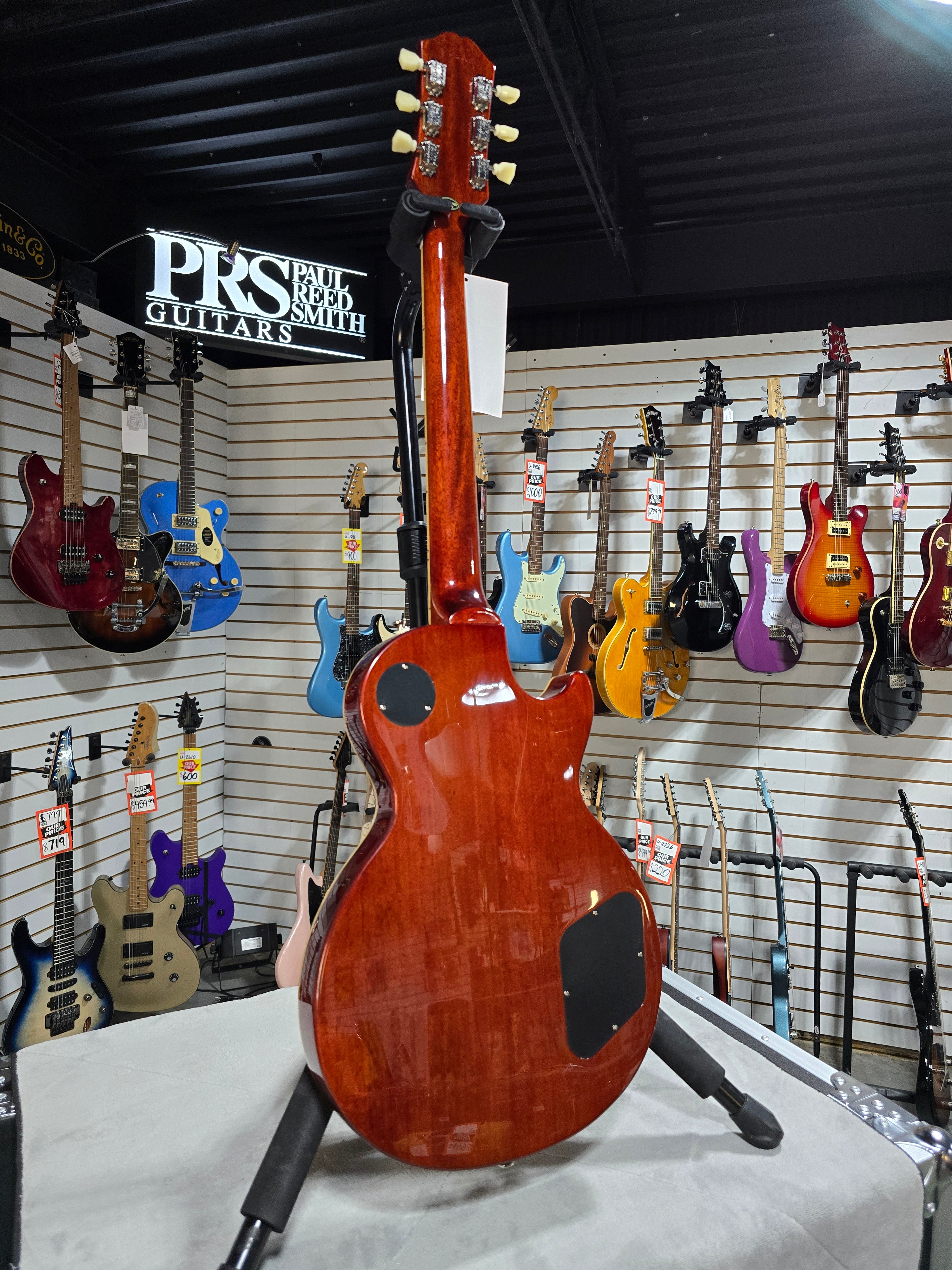 Epiphone Les Paul Standard 50s Left Handed Electric Guitar - Washed Cherry Sunburst w/ Gig Bag & PLEK*D #276