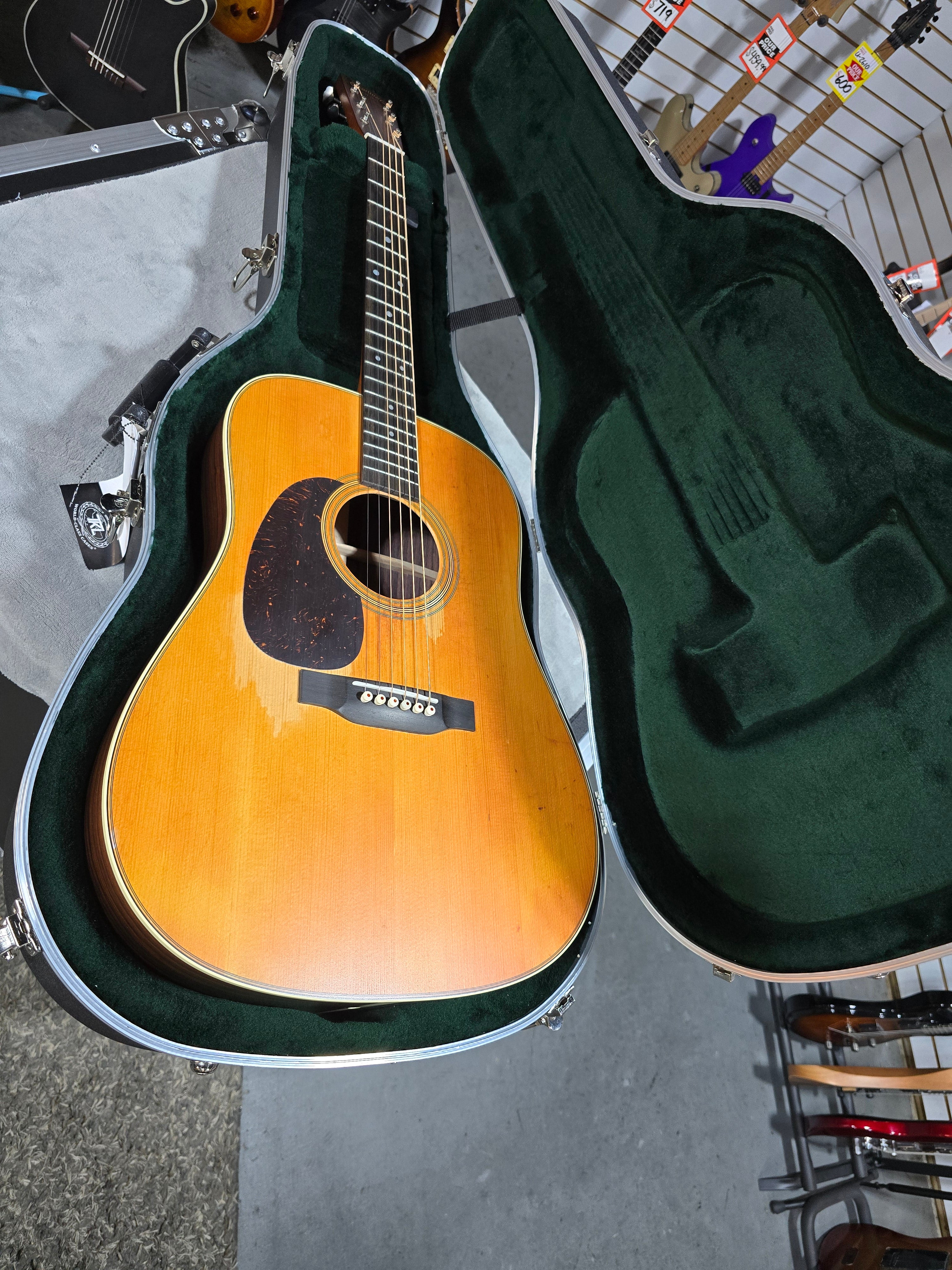 Martin D-28 Street Legend Standard Series Left Handed Acoustic Guitar - Custom Ink (2025) w/OHSC & PLEK*D #978