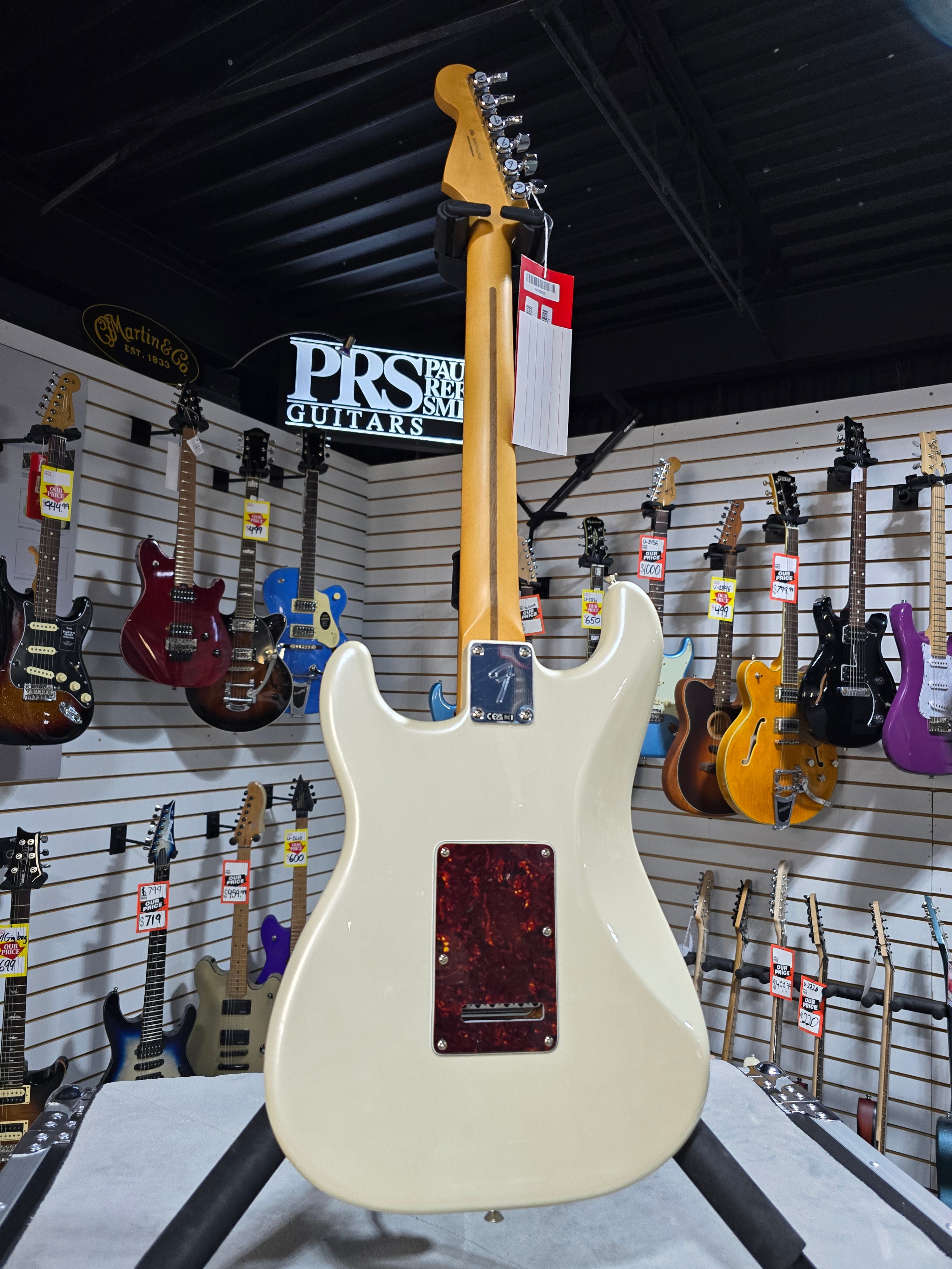 Fender Player II Modified Stratocaster 2025 Electric Guitar - Olympic Pearl w/ Gig Bag & PLEK*D #547