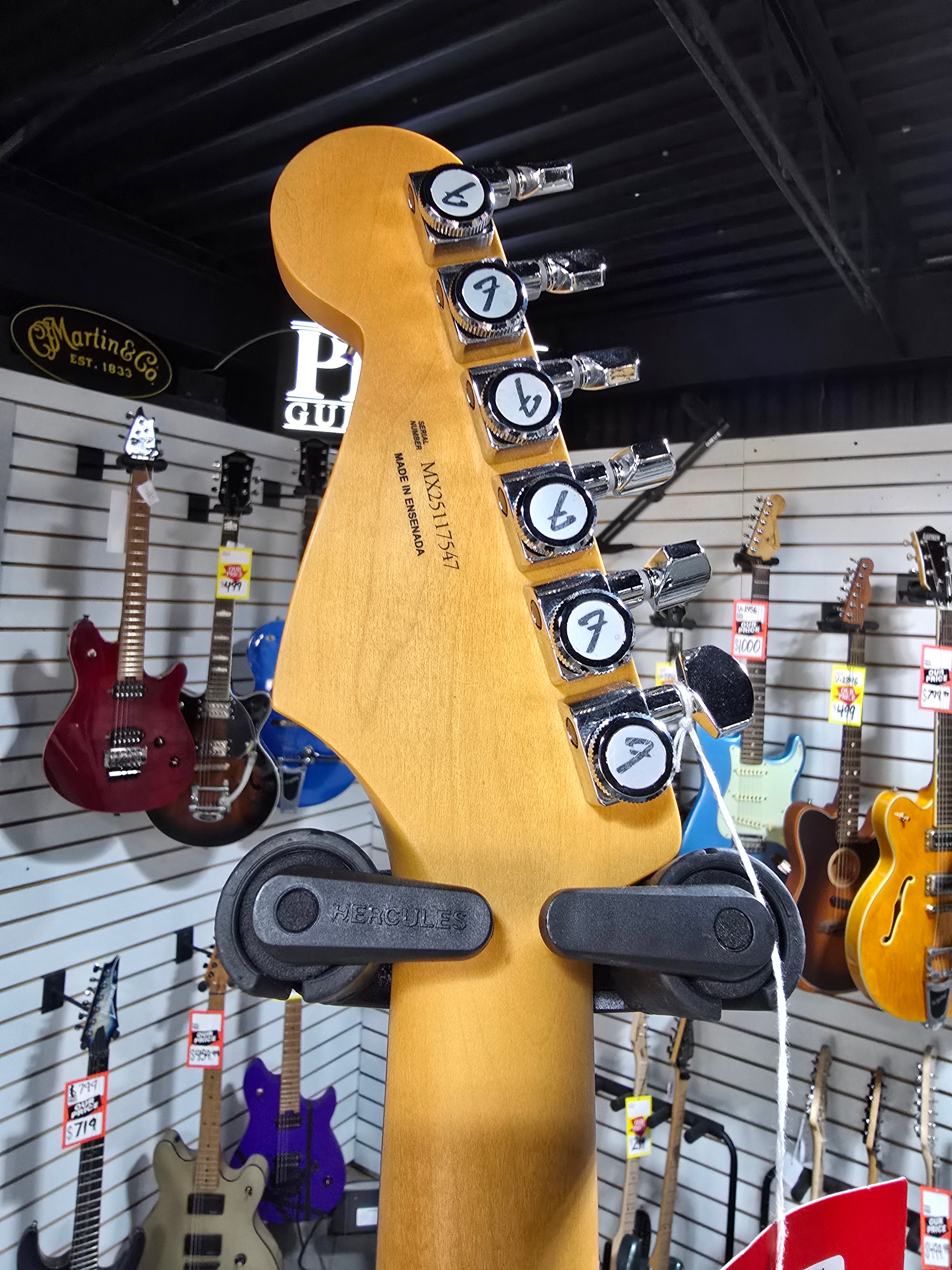 Fender Player II Modified Stratocaster 2025 Electric Guitar - Olympic Pearl w/ Gig Bag & PLEK*D #547