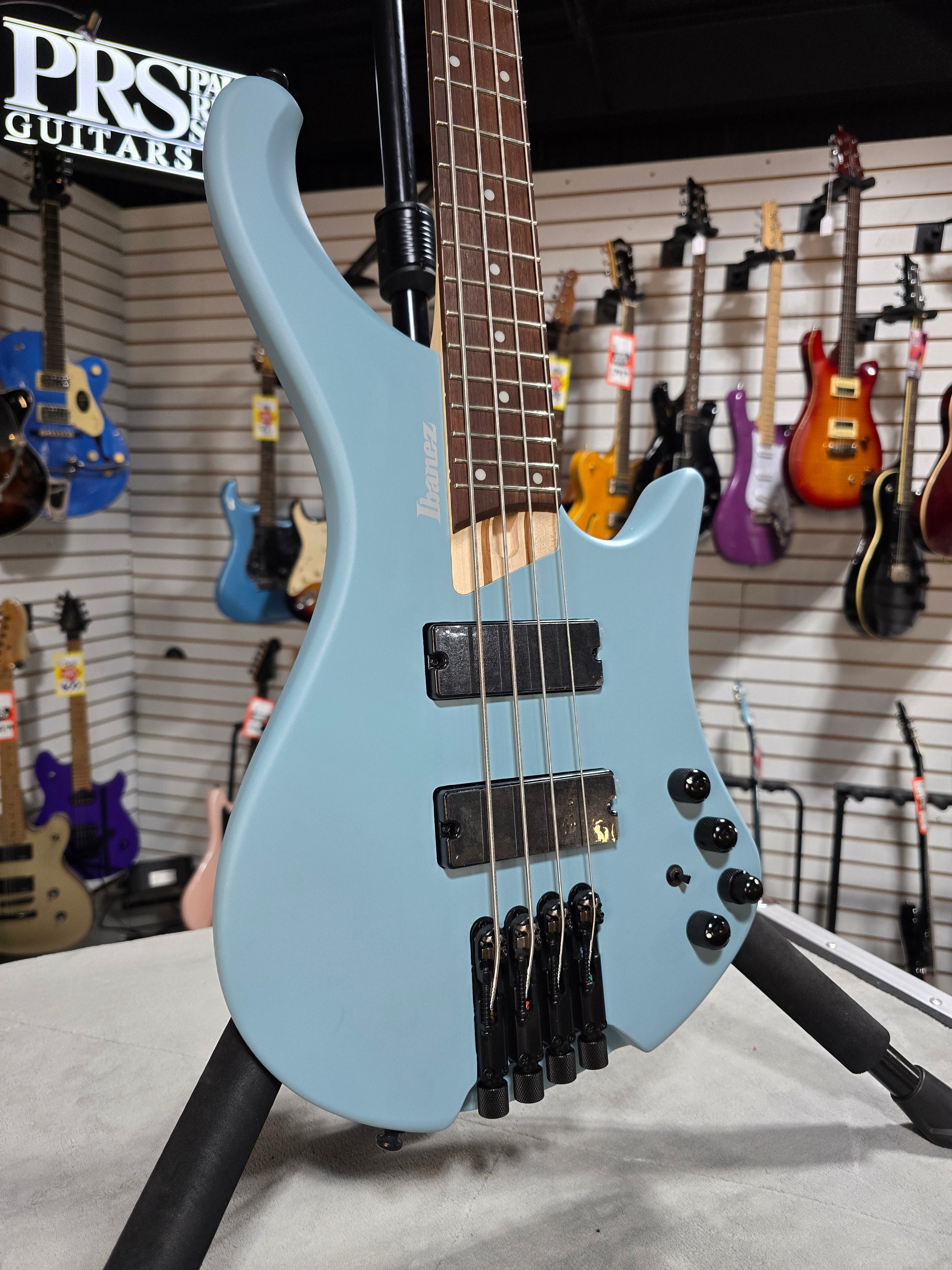 Ibanez Bass Workshop EHB600 Electric Bass Guitar - Purist Blue Matte & PLEK*D #327