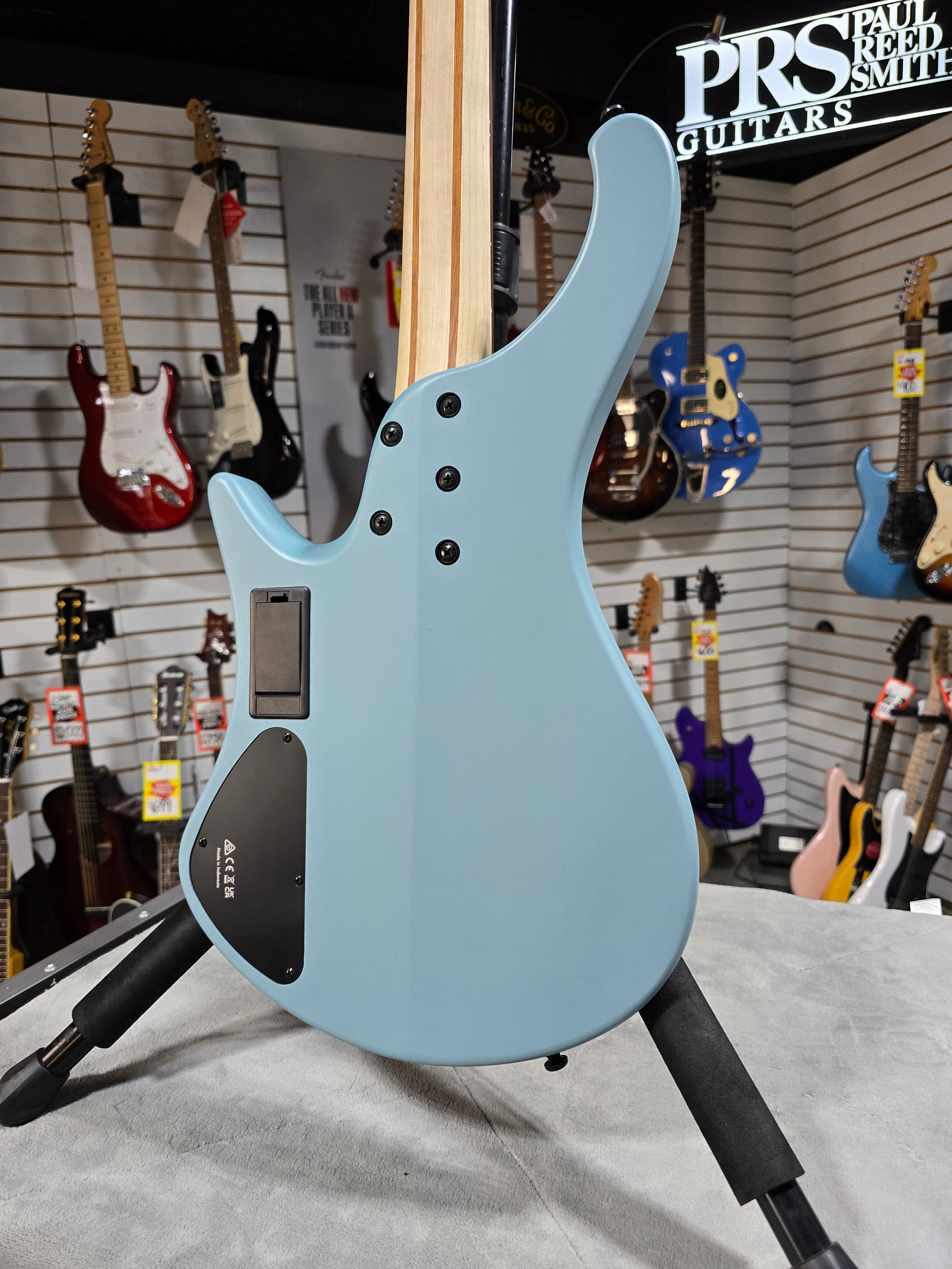 Ibanez Bass Workshop EHB600 Electric Bass Guitar - Purist Blue Matte & PLEK*D #327