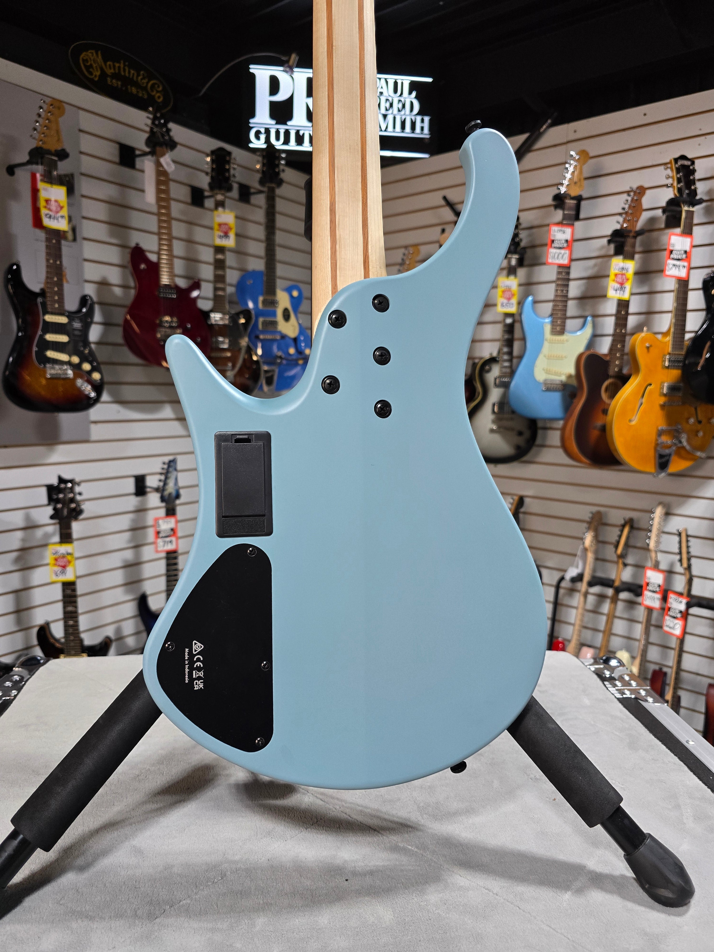 Ibanez Bass Workshop EHB600 Electric Bass Guitar - Purist Blue Matte & PLEK*D #327
