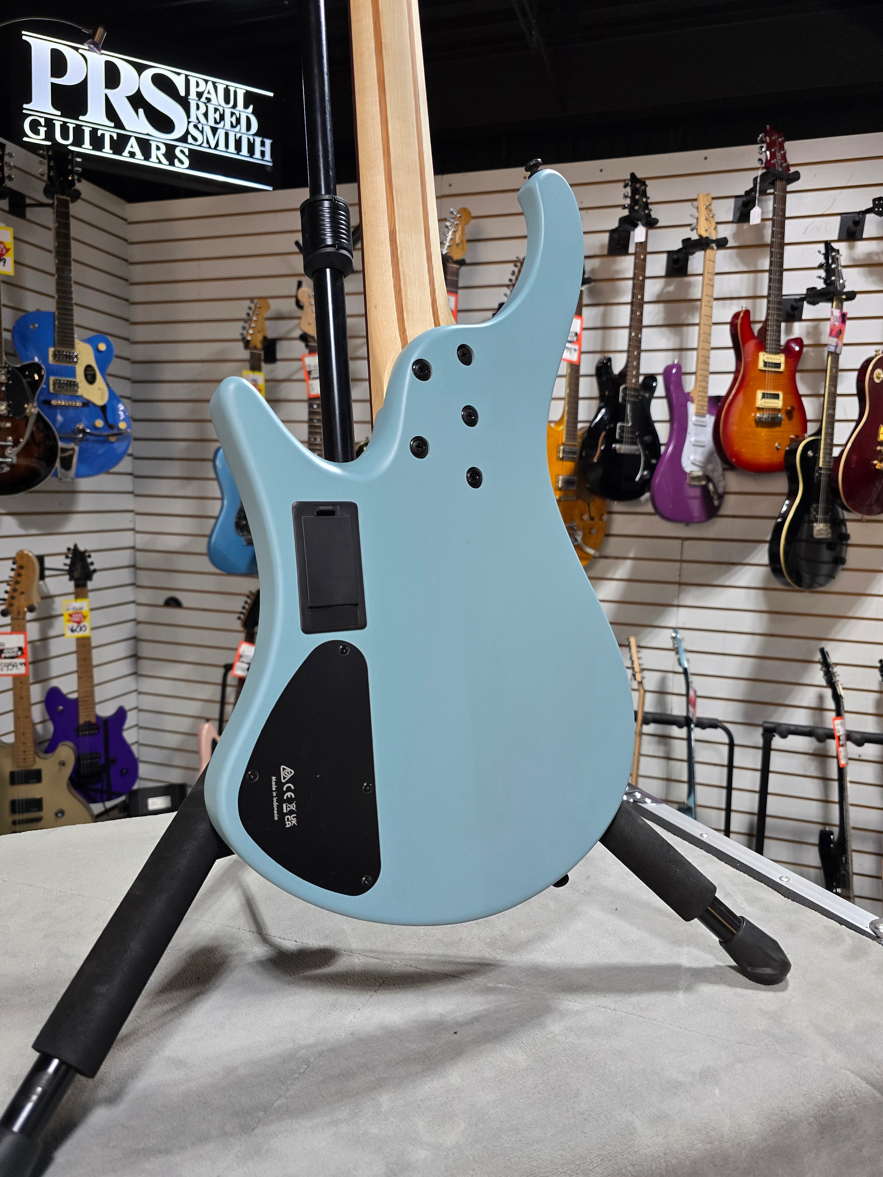 Ibanez Bass Workshop EHB600 Electric Bass Guitar - Purist Blue Matte & PLEK*D #327