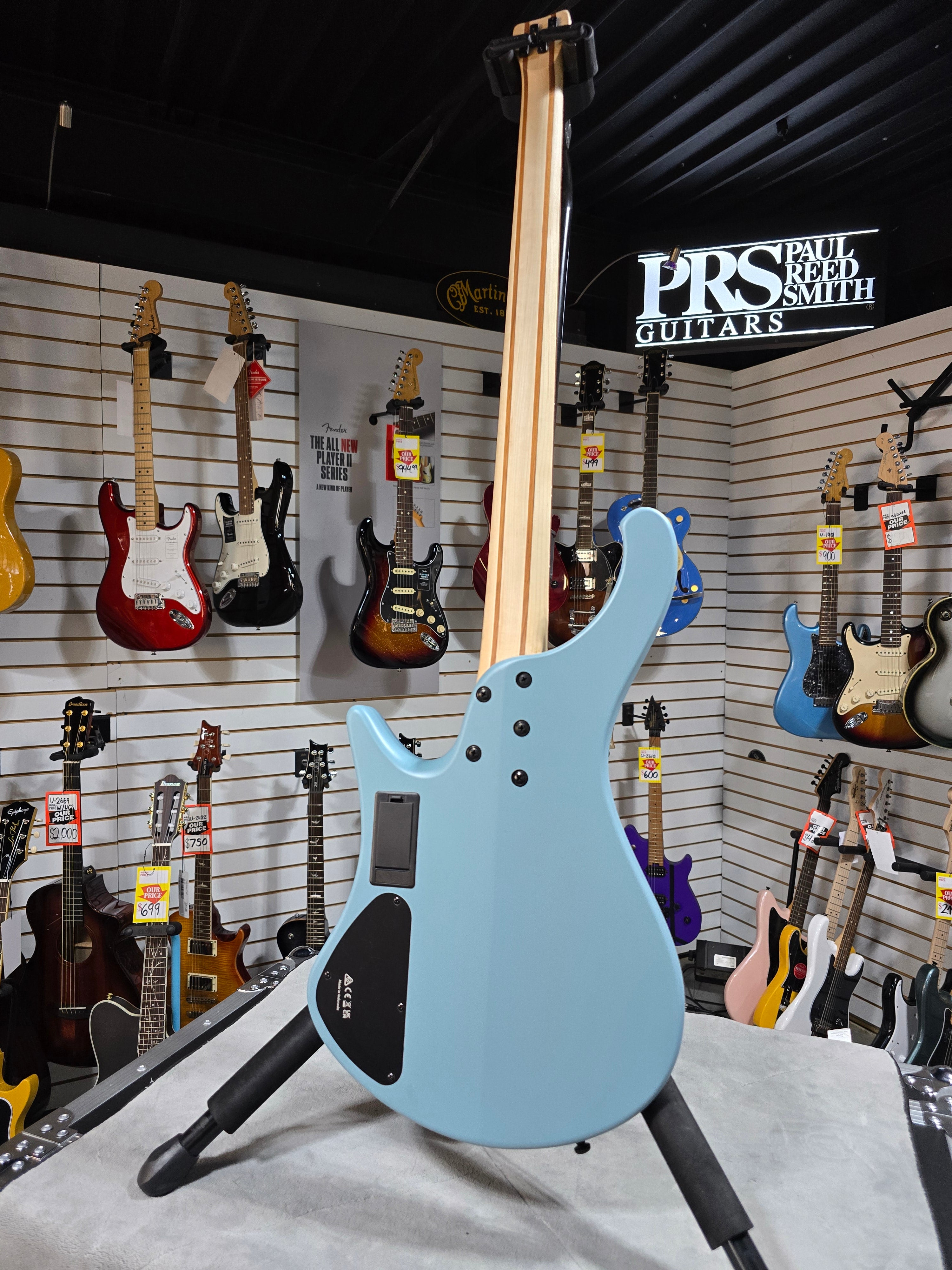 Ibanez Bass Workshop EHB600 Electric Bass Guitar - Purist Blue Matte & PLEK*D #327