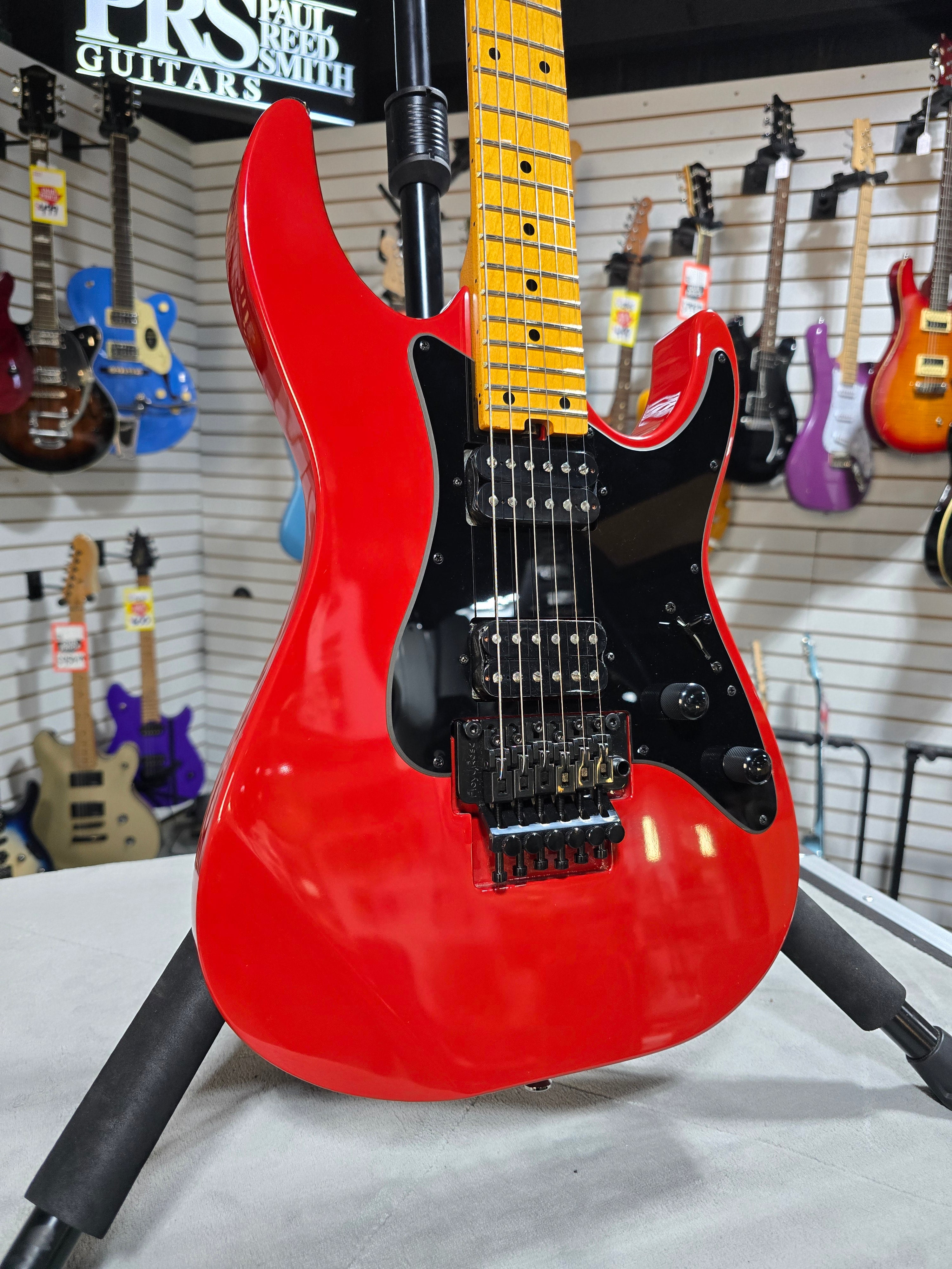 Kramer Volante HHFR Electric Guitar - Defender Red w/ Gig Bag & PLEK*D #447