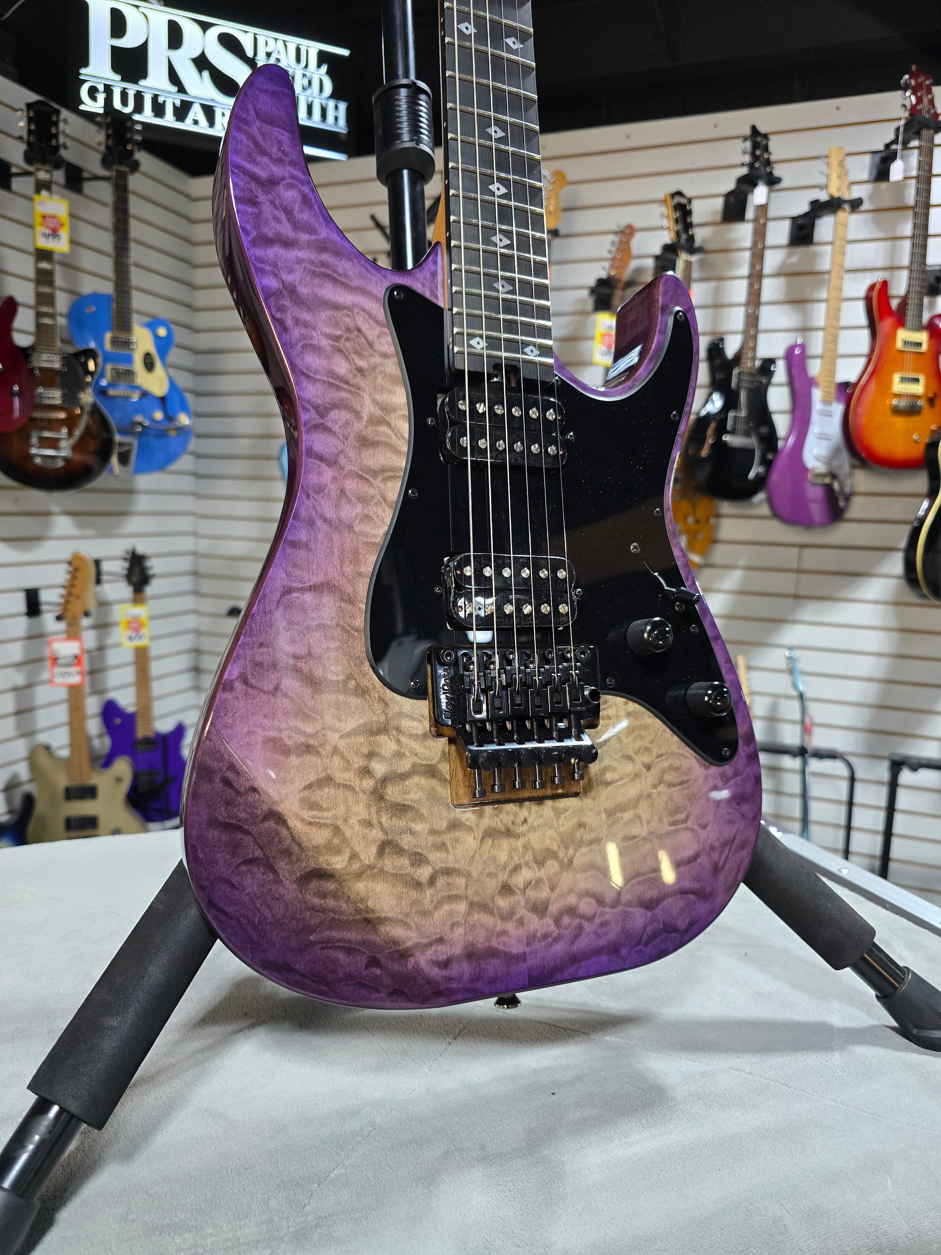Kramer Volante Quilt HHFR - Ultraviolet Burst w/ Gig Bag & PLEK*D #978