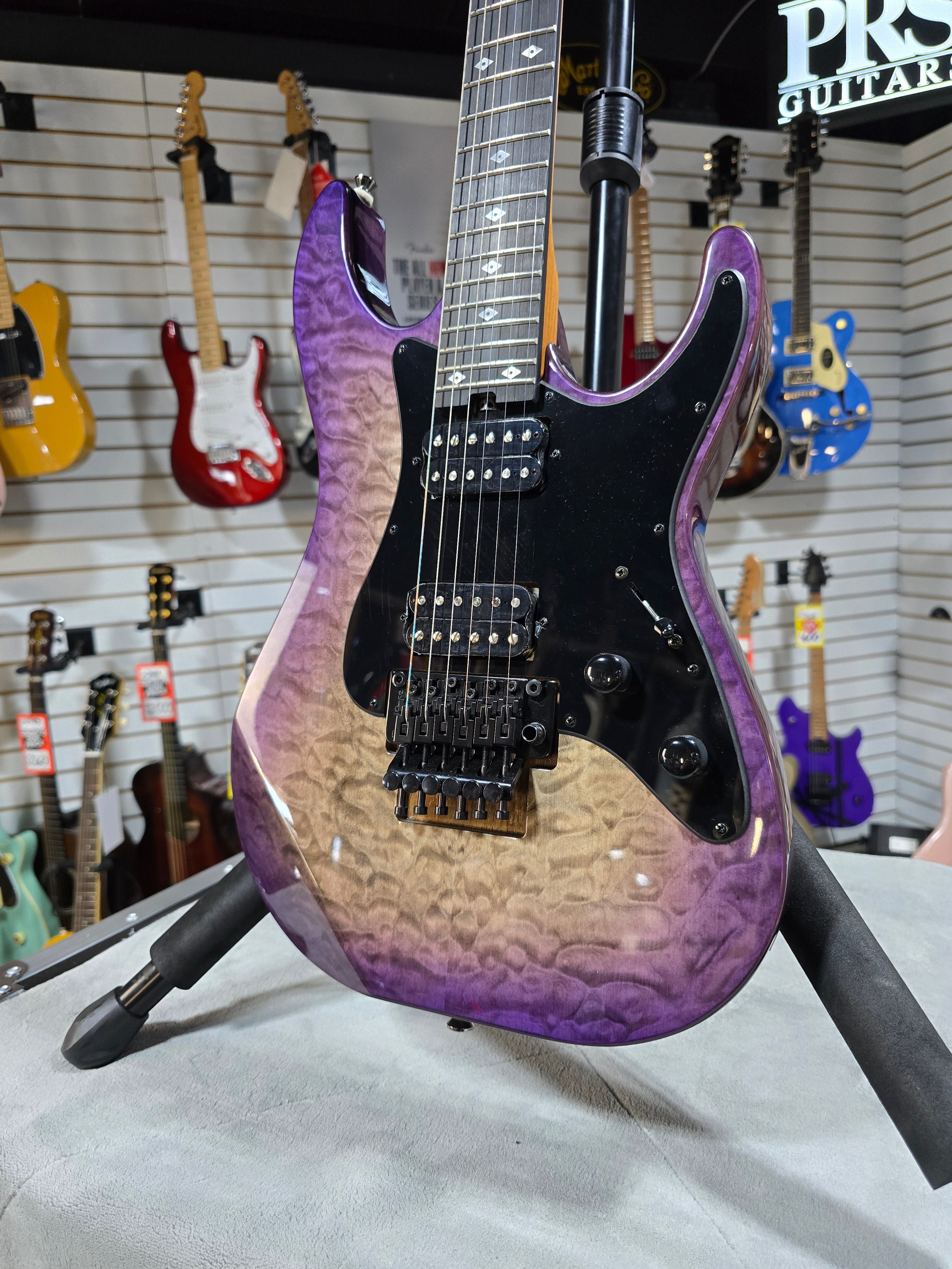 Kramer Volante Quilt HHFR - Ultraviolet Burst w/ Gig Bag & PLEK*D #978