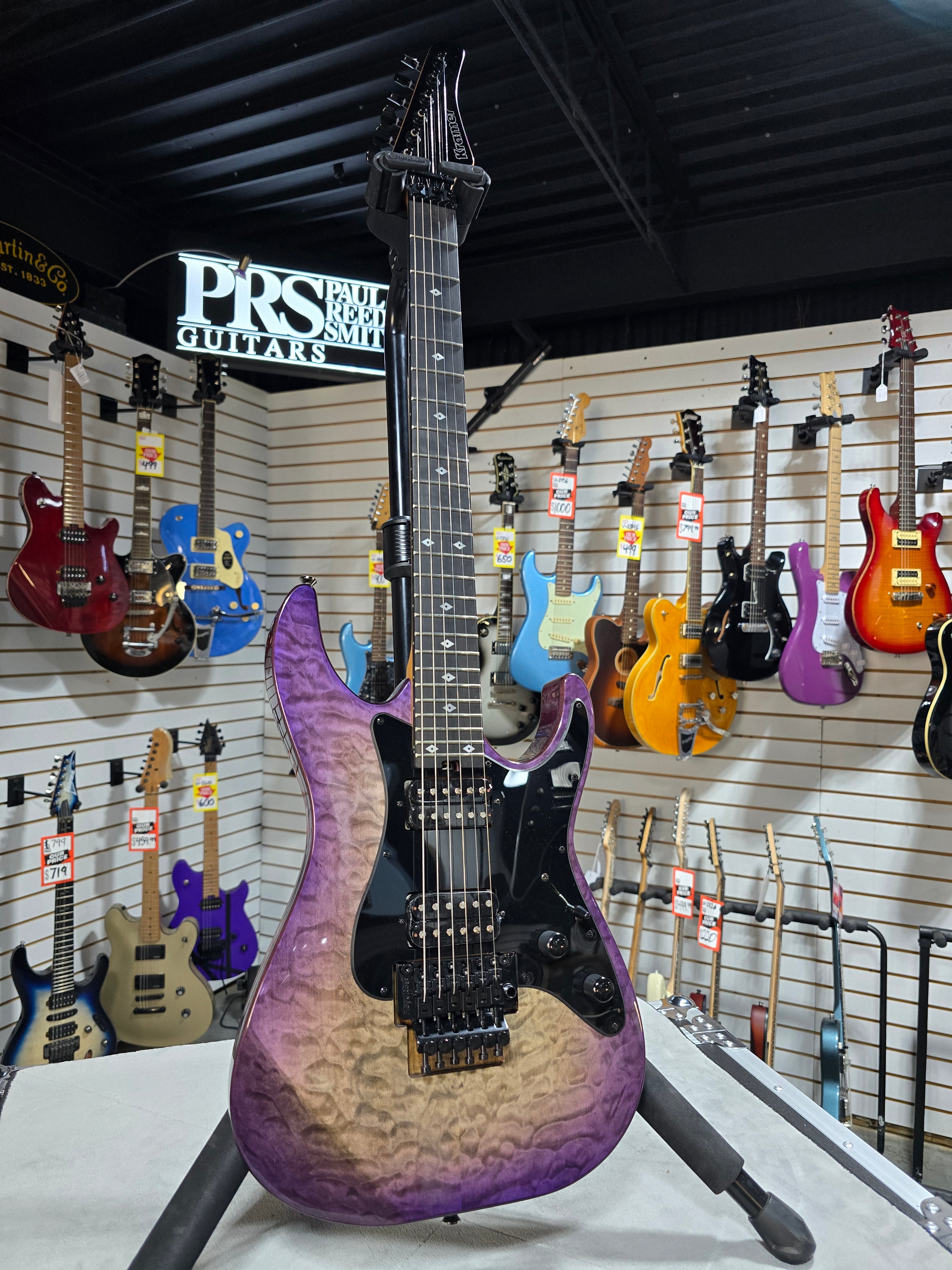 Kramer Volante Quilt HHFR - Ultraviolet Burst w/ Gig Bag & PLEK*D #978
