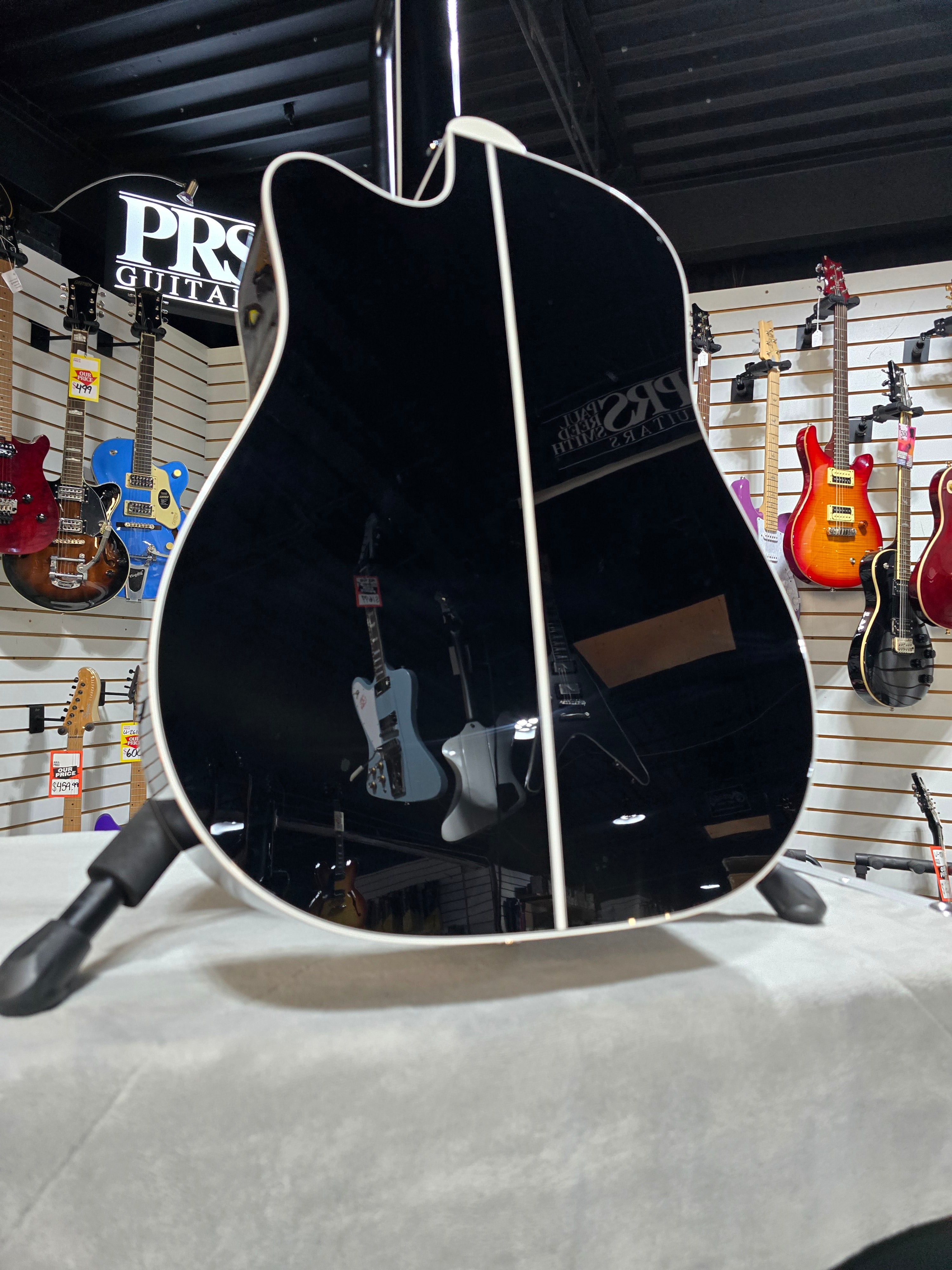 Takamine JEF381DX 12-string Dreadnought Acoustic Guitar - Black w/OSSC & PLEK*D #641